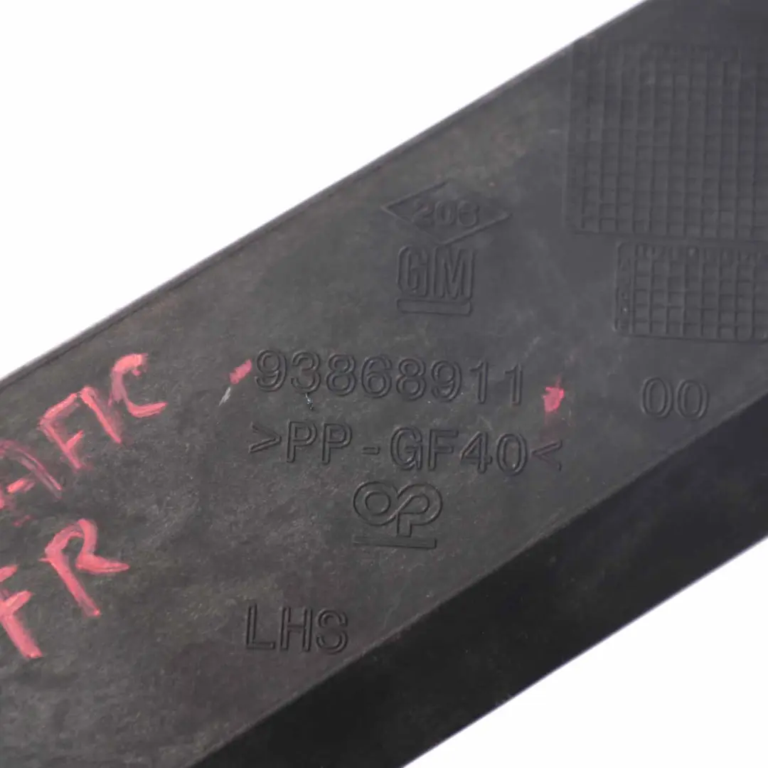 Front Left N/S Radiator Slam Holder Support to Renault Trafic 3 Vivaro B with Part number 93868911 Renault Trafic 3 Vivaro B Front Left N/S Radiator Slam Holder Support - SKU 93868911 - Part number 93868911