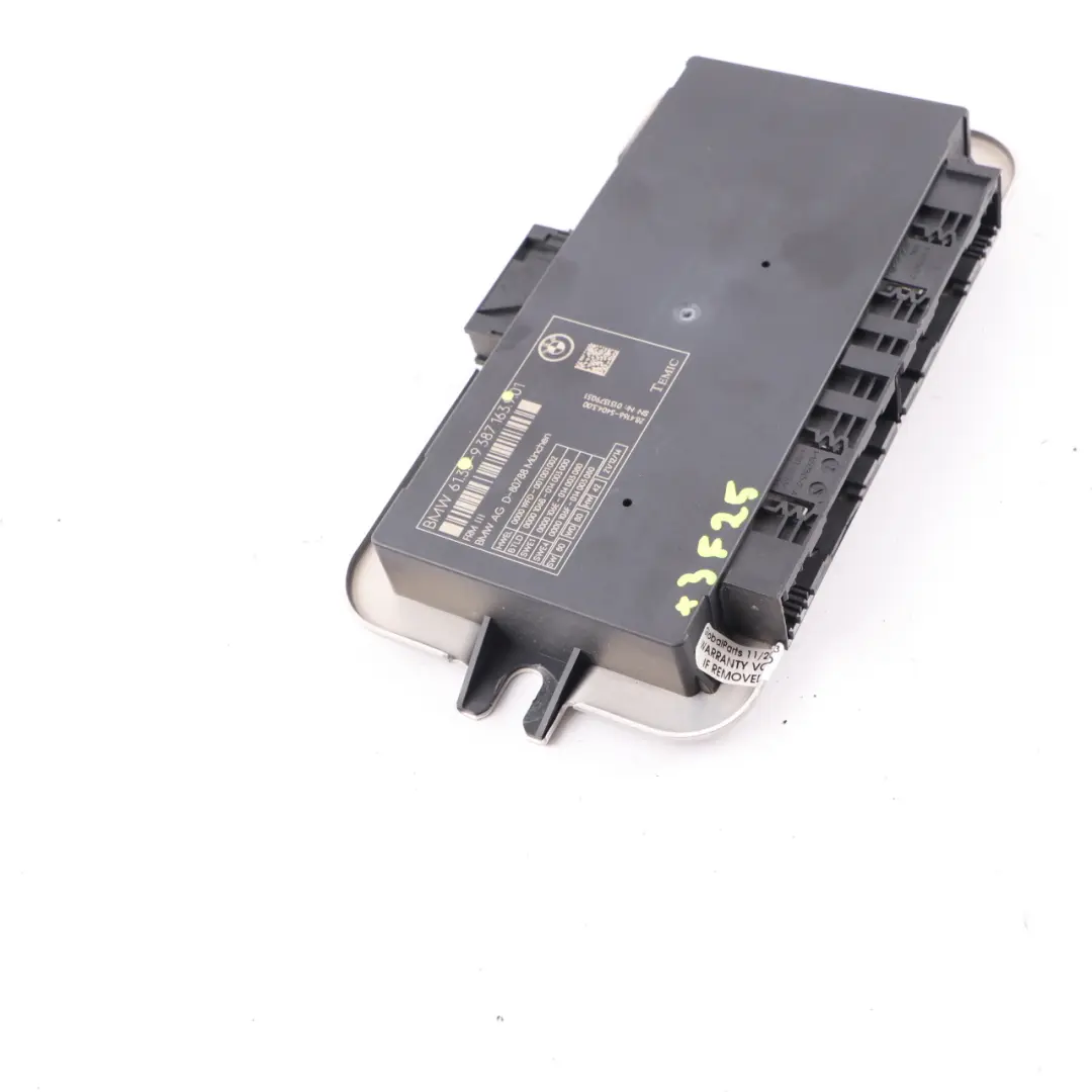 Footwell Light Control Unit Module ECU FRM III TEMIC to BMW X3 F25 with Part number 9387163 BMW X3 F25 Footwell Light Control Unit Module ECU FRM III TEMIC - SKU 9387163 - Part number 9387163