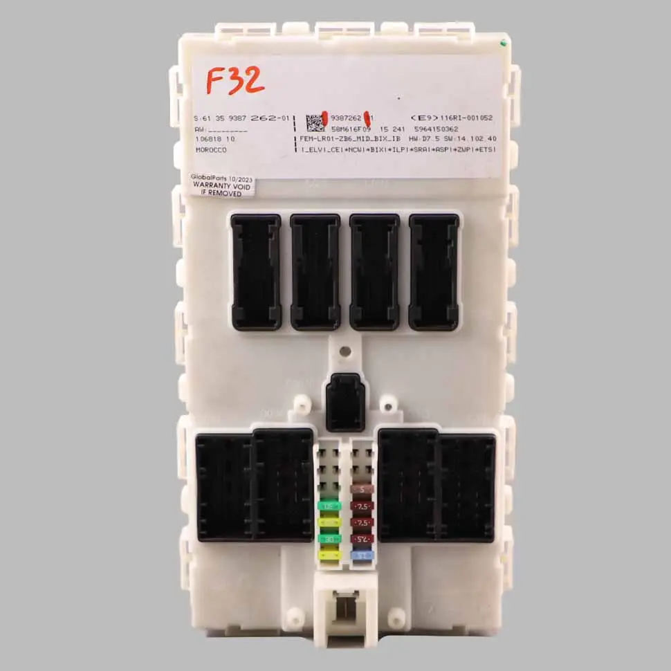 FEM Modul BMW F20 F21 F22 F30 F31 F32 F36 Karosseriesteuergerät ECU LR01 für mit Teilenummer 9387262 FEM Modul BMW F20 F21 F22 F30 F31 F32 F36 Karosseriesteuergerät ECU LR01 - SKU 9387262 - Teilenummer 9387262