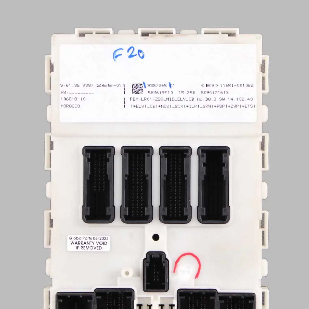 BMW F20 F21 F22 F30 F31 F32 F36 Module Control Unit FEM ECU LR01 - SKU 9387265-1 - Part number 9387265