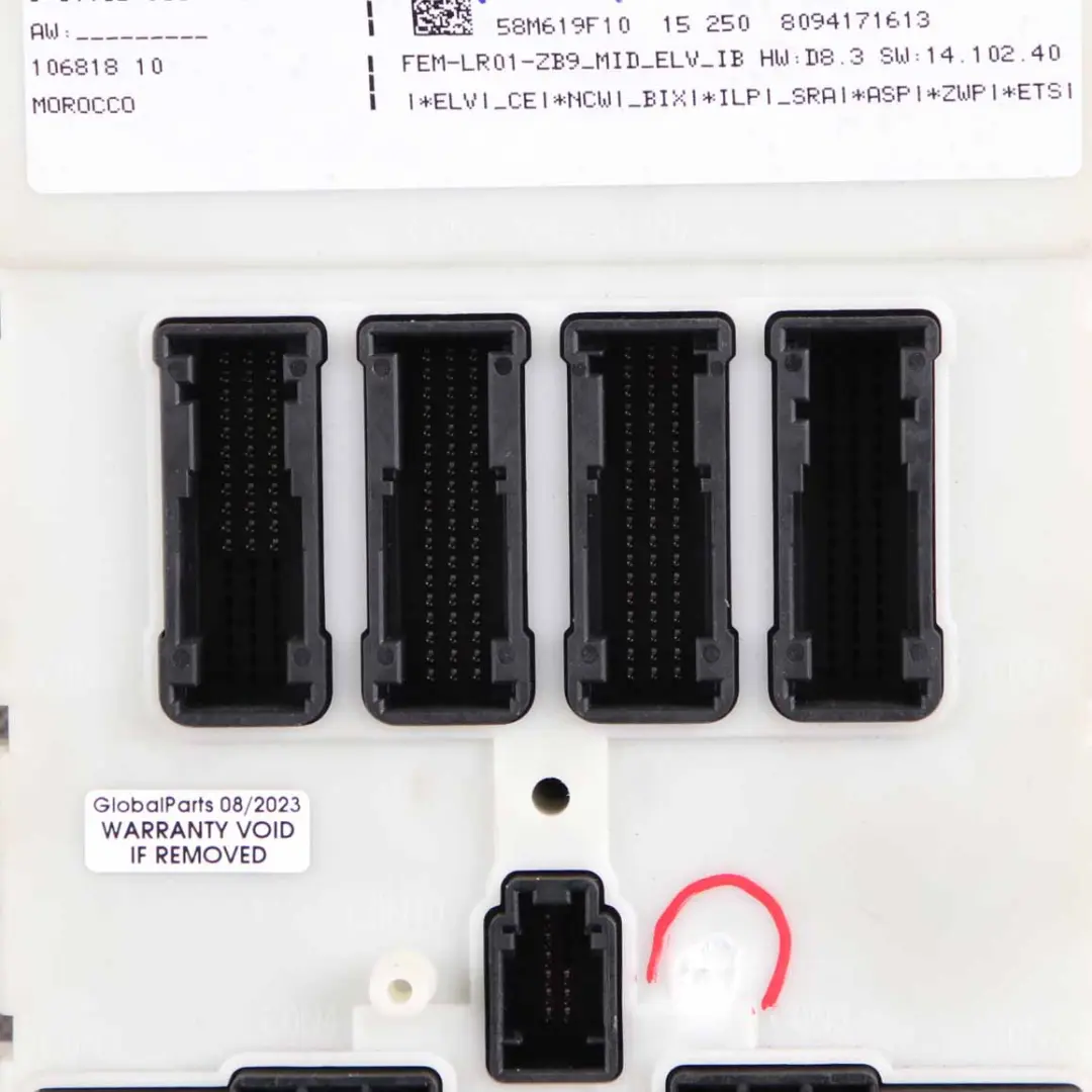BMW F20 F21 F22 F30 F31 F32 F36 Module Control Unit FEM ECU LR01 - SKU 9387265-1 - Part number 9387265