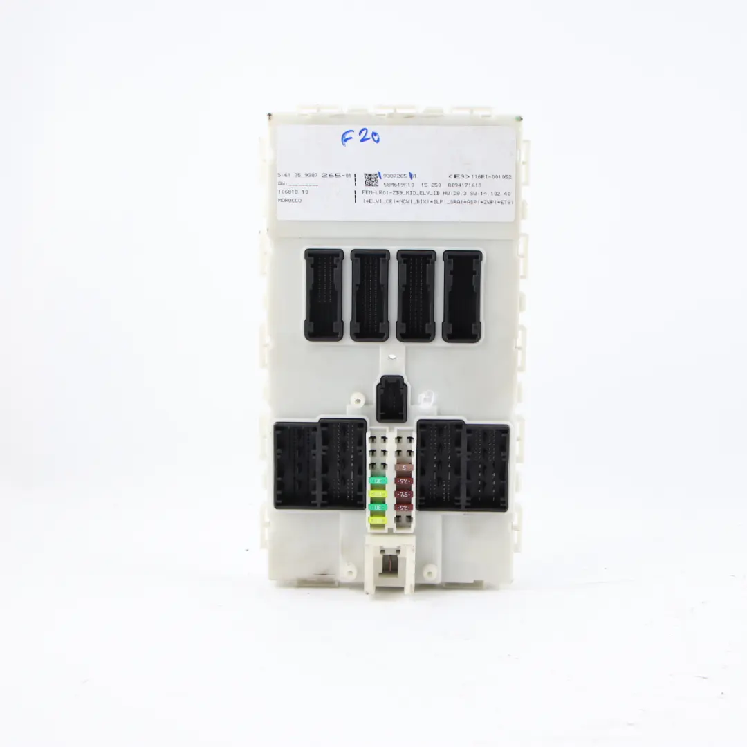 Unidad De Control BMW F20 F21 F22 F30 F31 F32 F36 Módulo FEM ECU LR01 para con número de pieza 9387265 Unidad De Control BMW F20 F21 F22 F30 F31 F32 F36 Módulo FEM ECU LR01 - SKU 9387265 - Número de pieza 9387265