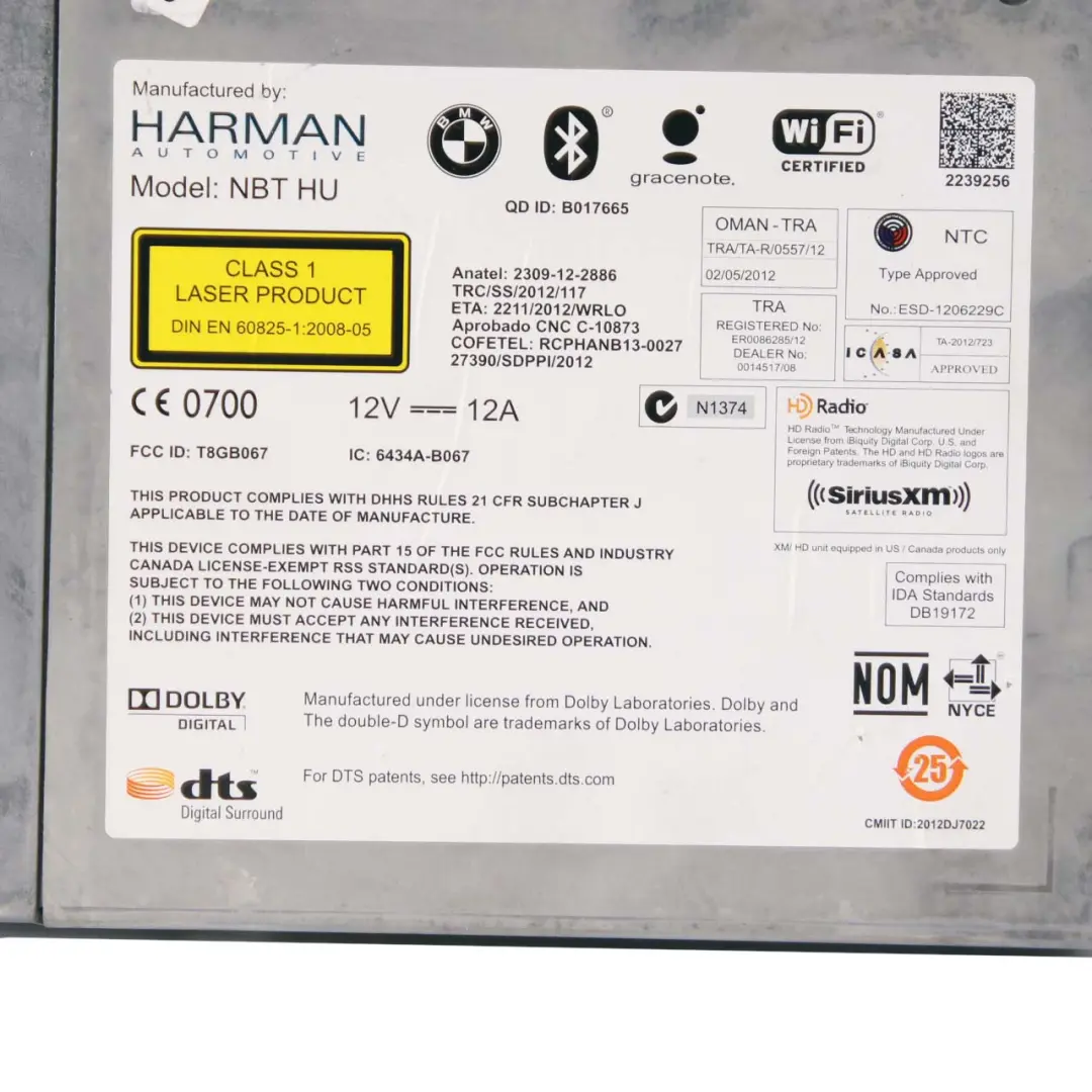 Hauptgerät BMW I3 I8 Mini F56 Navigation Satelliten DAB Hoch Steuerung für mit Teilenummer 9387561 Hauptgerät BMW I3 I8 Mini F56 Navigation Satelliten DAB Hoch Steuerung - SKU 9387561 - Teilenummer 9387561