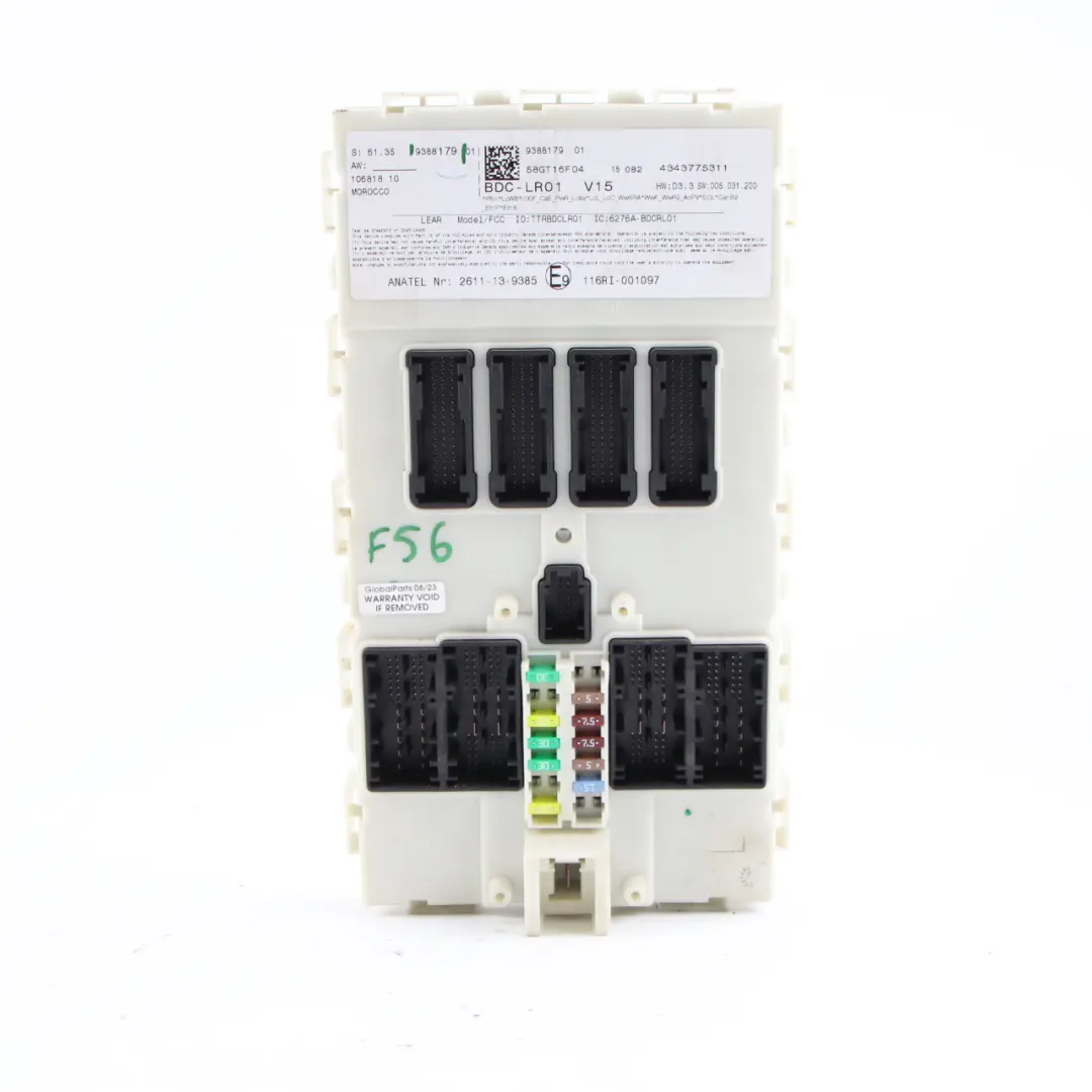 ECU Body Domain Controller BDC Module to Mini Cooper One F54 F55 F56 F60 with Part number 9388179 Mini Cooper One F54 F55 F56 F60 ECU Body Domain Controller BDC Module - SKU 9388179 - Part number 9388179