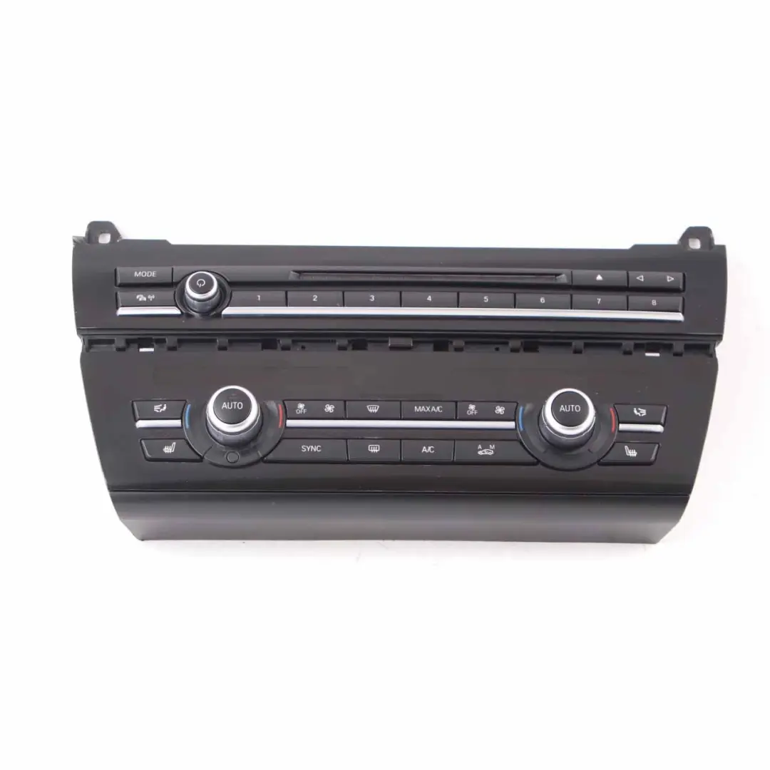 Conditioning Panel BMW F10 F11 Radio A/C Switch Control Unit Black to Air with Part number 9389029 Air Conditioning Panel BMW F10 F11 Radio A/C Switch Control Unit Black - SKU 9389029 - Part number 9389029
