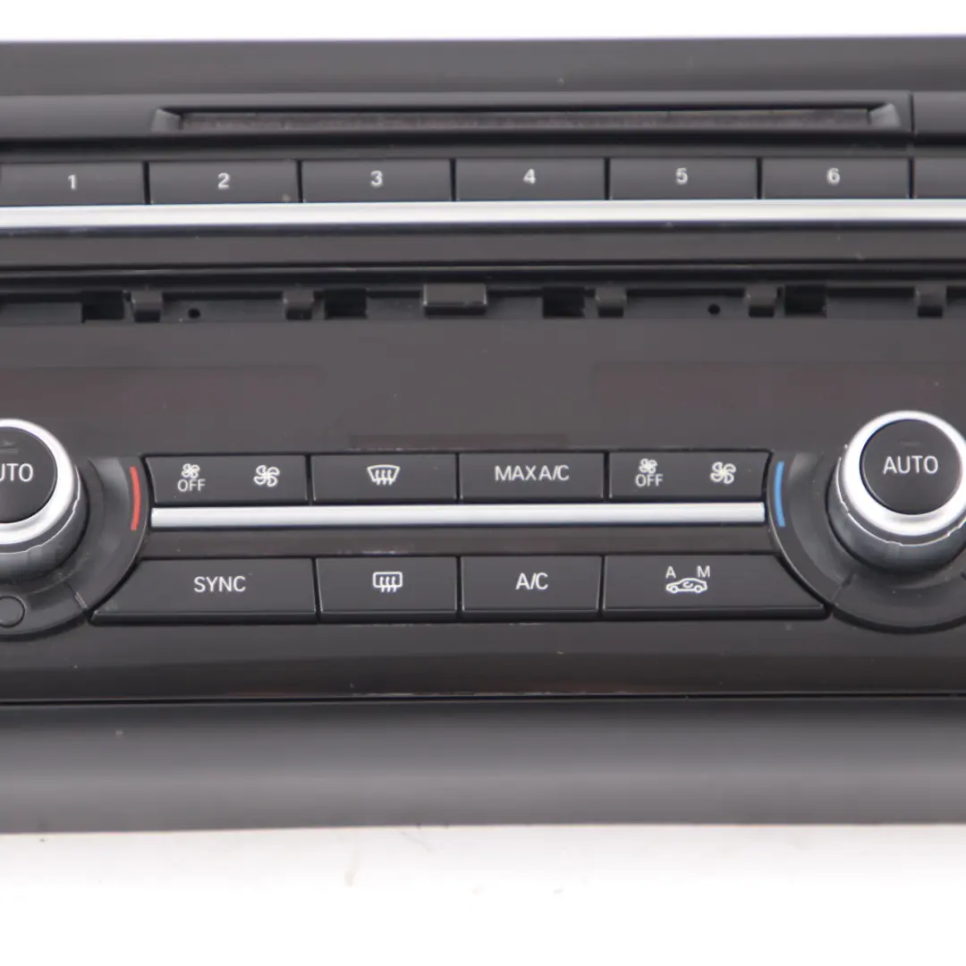 Air Conditioning Panel BMW F10 F11 Radio A/C Switch Control Unit Black - SKU 9389029 - Part number 9389029