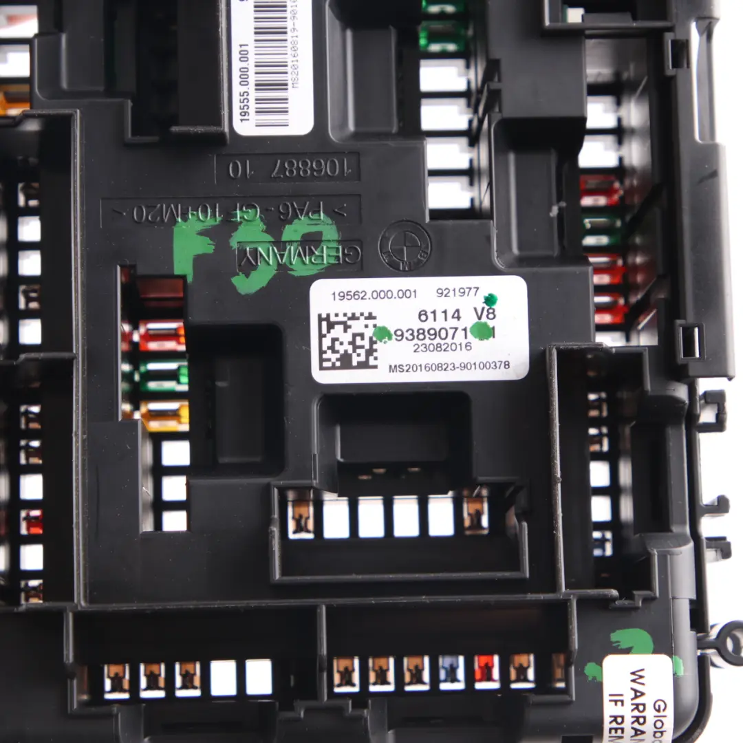 Fuse Box BMW F20 F30 F31 Power Distribution Junction Relay Control Unit to with Part number 9389071 Fuse Box BMW F20 F30 F31 Power Distribution Junction Relay Control Unit - SKU 9389071 - Part number 9389071