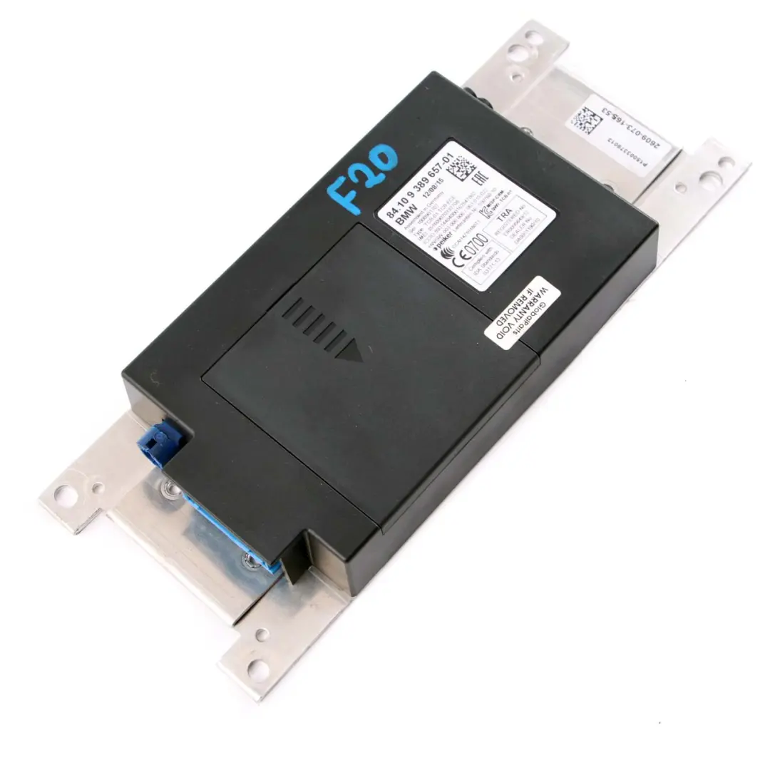 Bluetooth Teleservices GPS Telematics Module to BMW F20 F21 F30 F31 with Part number 9389657 BMW F20 F21 F30 F31 Bluetooth Teleservices GPS Telematics Module - SKU 9389657 - Part number 9389657