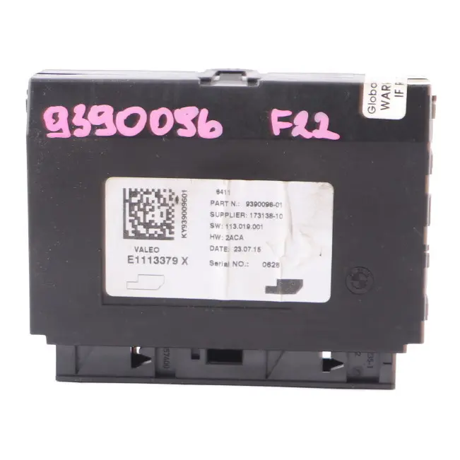 BMW F20 F30 Mini F55 F56 Aria Condizionata Unità Controllo Clima Modulo - SKU 9390096 - Numero di parte 9390096