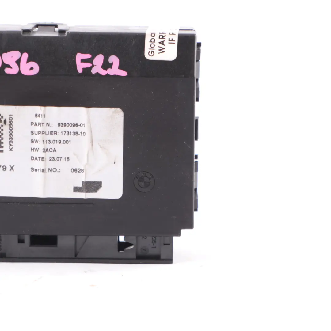 BMW F20 F30 Mini F55 F56 Air Conditioning Climate Control Unit Module - SKU 9390096 - Part number 9390096