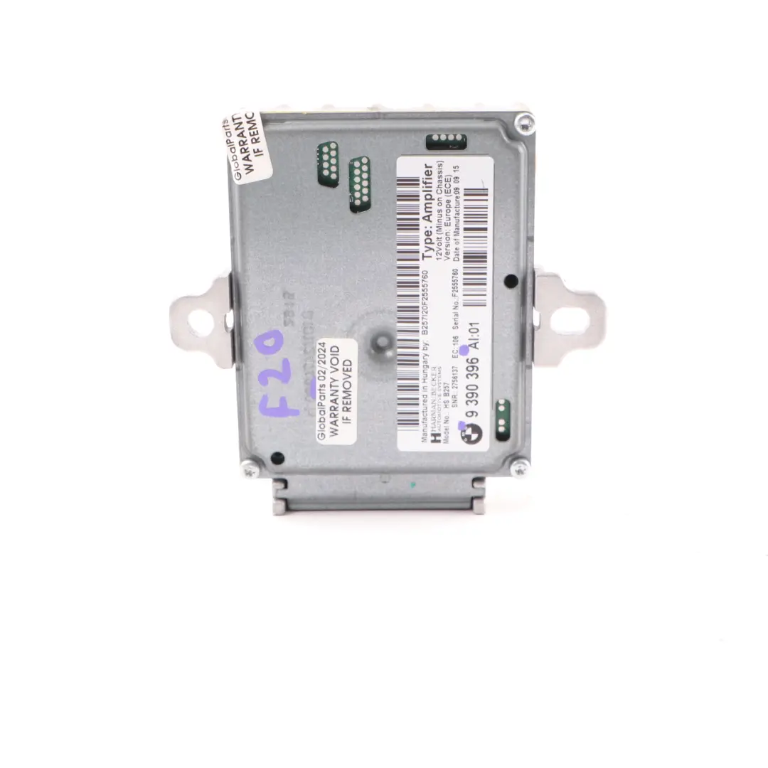  Amplificador Audio BMW F20 F21 F22 Harman Kardon Active Sound Design - SKU 9390396 - Número de pieza 9390396