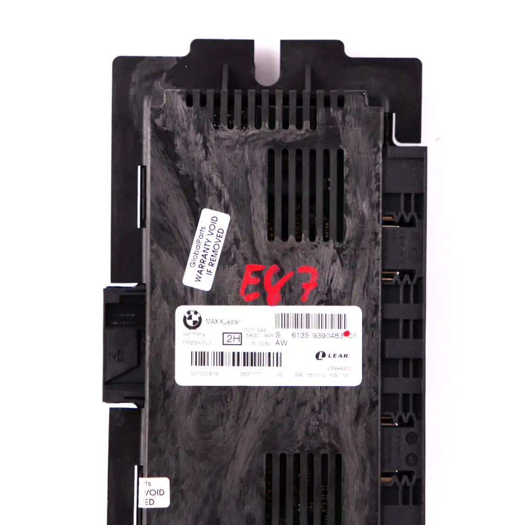 BMW E87 Modulo di controllo luci ECU vano piedi MAX Kuester FRM3R PL2 - SKU 9390483 - Numero di parte 9390483
