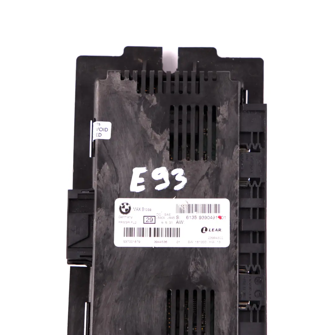 Light Control Footwell Module ECU MAX Brose FRM3R PL2 Lear to BMW 3 E93 with Part number 9390491 BMW 3 E93 Light Control Footwell Module ECU MAX Brose FRM3R PL2 Lear - SKU 9390491-1 - Part number 9390491