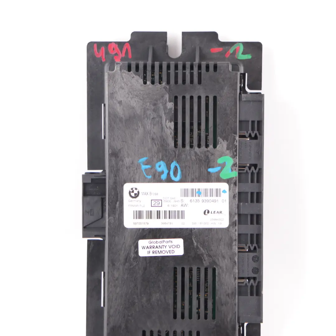 BMW E90 Light Control Footwell Module ECU MAX Brose FRM3R PL2 Lear - SKU 9390491-2 - Part number 9390491