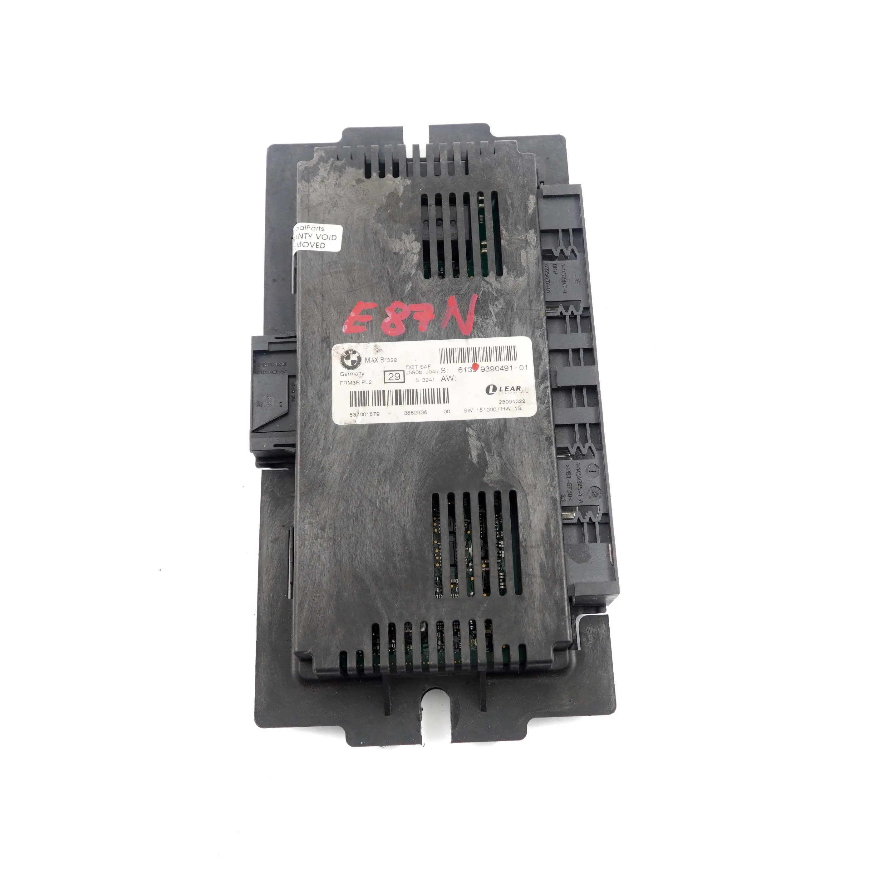 BMW E87 LCI Light Control Footwell Module ECU MAX Brose FRM3R PL2 Lear 9390491