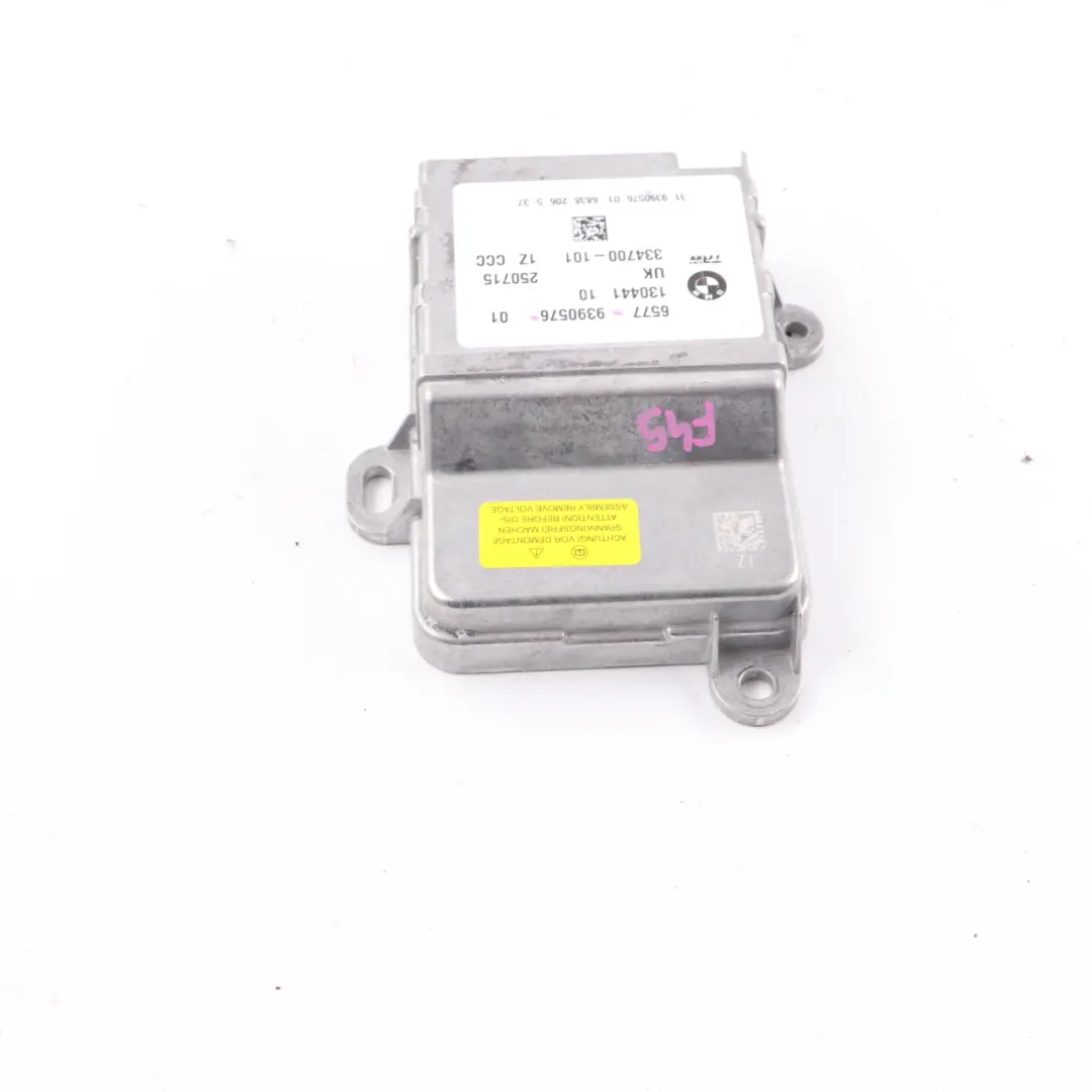  Módulo Airbag BMW X1 F48 F45 F46 Unidad de Control del Airbag ECU - SKU 9390576 - Número de pieza 9390576