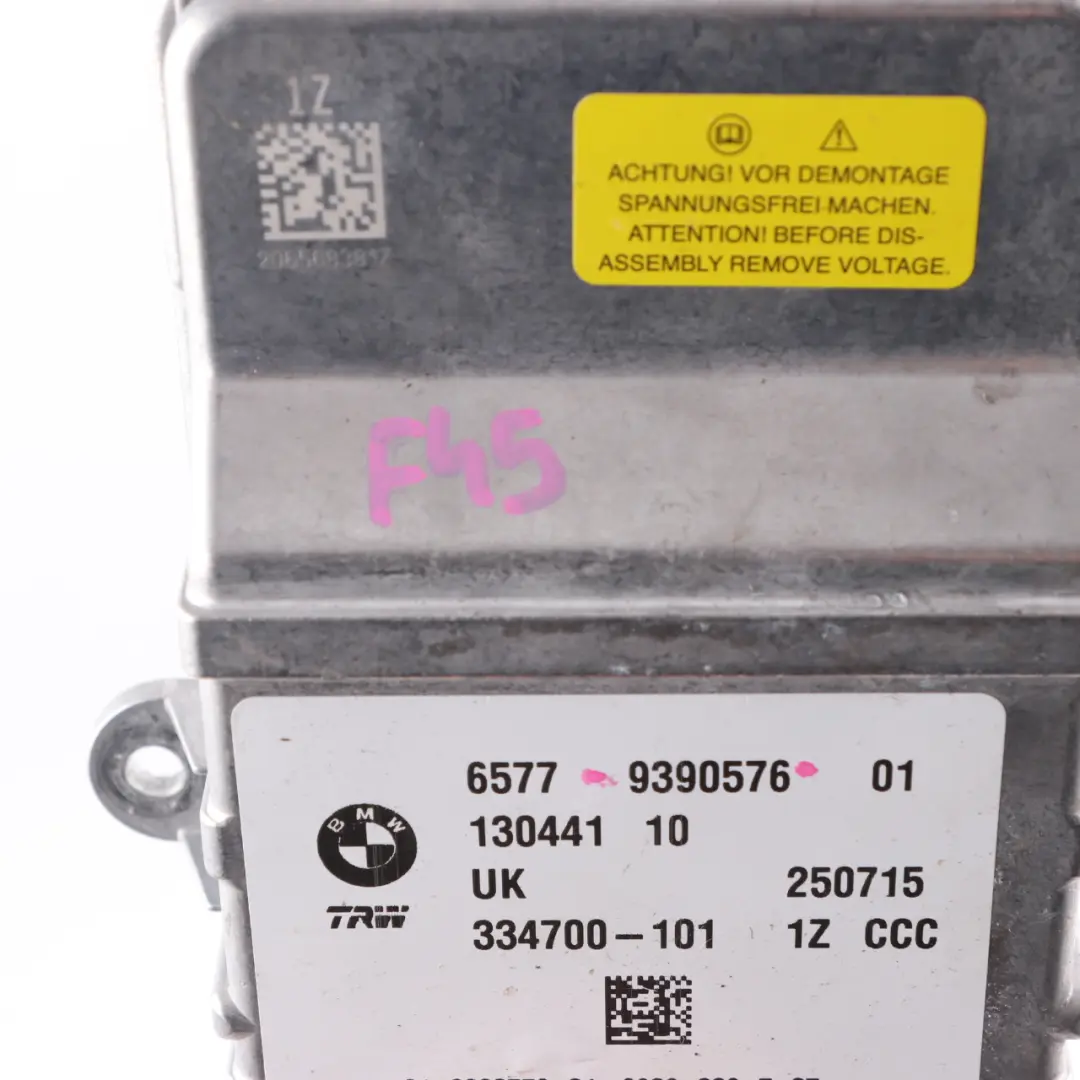 Módulo Airbag BMW X1 F48 F45 F46 Unidad de Control del Airbag ECU - SKU 9390576 - Número de pieza 9390576