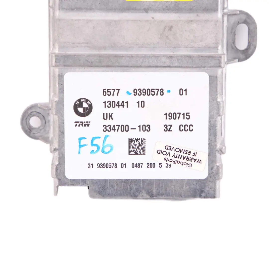 Airbag Control Unit Module ECU to BMW 2 X1 Series F45 F48 Mini F55 F56 F60 with Part number 9390578 BMW 2 X1 Series F45 F48 Mini F55 F56 F60 Airbag Control Unit Module ECU - SKU 9390578 - Part number 9390578