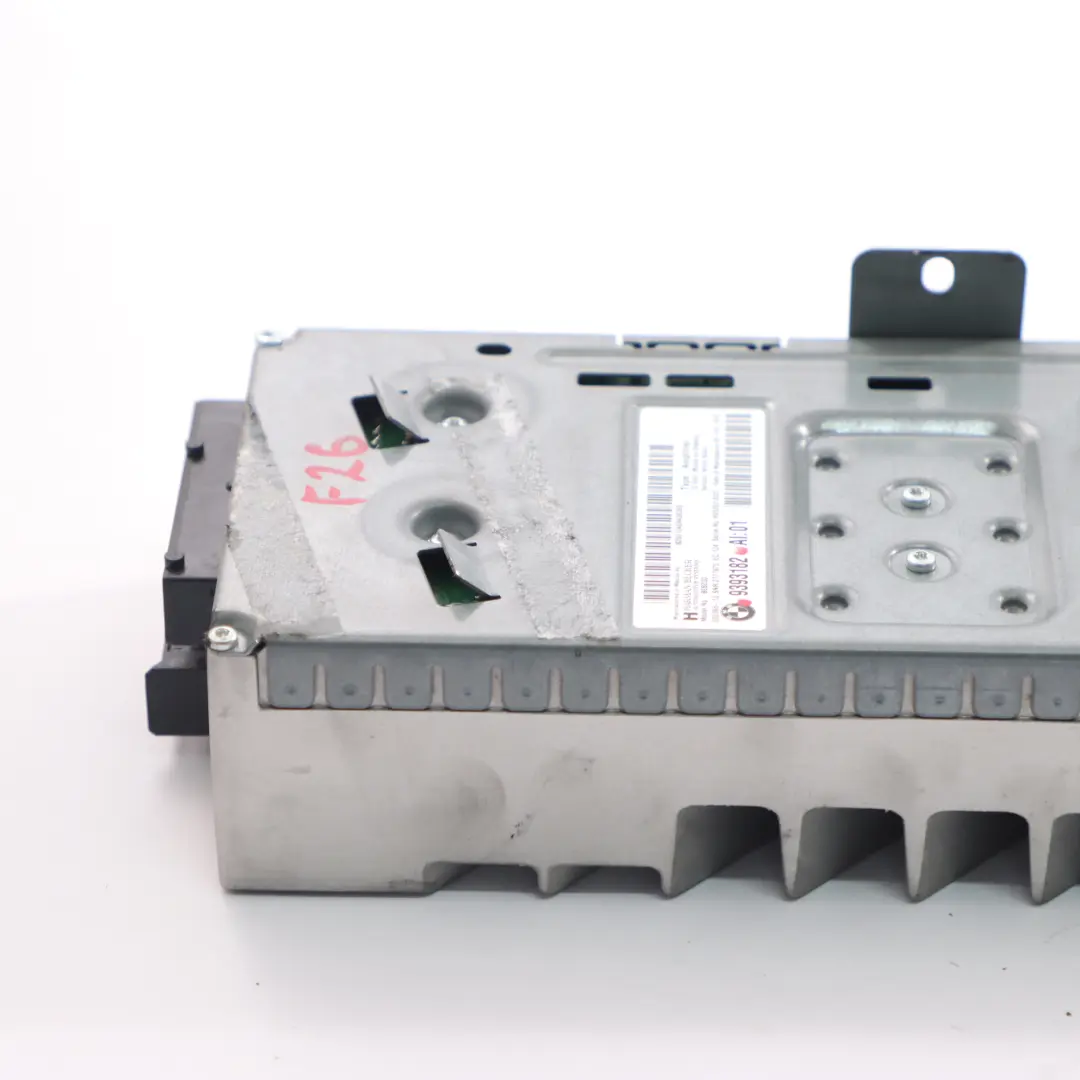 Audio Amplifier Harman Kardon Surround Sound System to BMW F25 F26 F15 F16 with Part number 9393182 BMW F25 F26 F15 F16 Audio Amplifier Harman Kardon Surround Sound System - SKU 9393182 - Part number 9393182