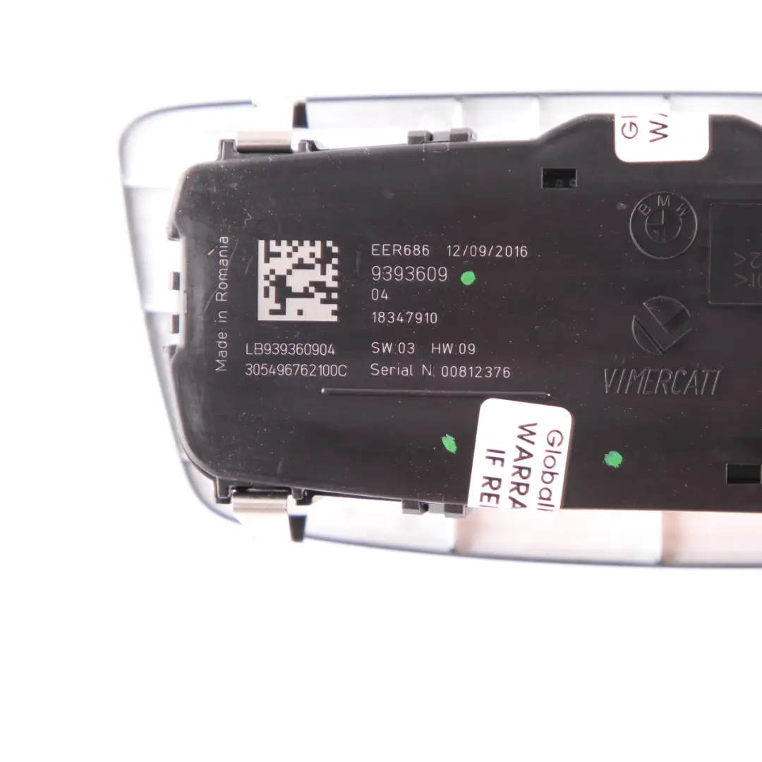  Light Switch BMW F20 F21 LCI X1 F48 Headlight Control Button Panel Unit - SKU 9393609 - Part number 9393609