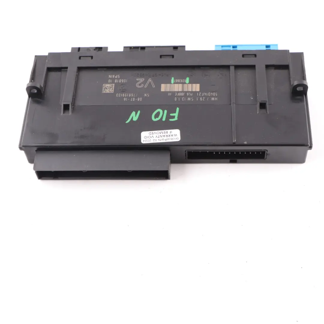Body Control Module ECU Unit JBBFEIII V2 PL6 to BMW F10 LCI with Part number 9393667 BMW F10 LCI Body Control Module ECU Unit JBBFEIII V2 PL6 - SKU 9393667 - Part number 9393667
