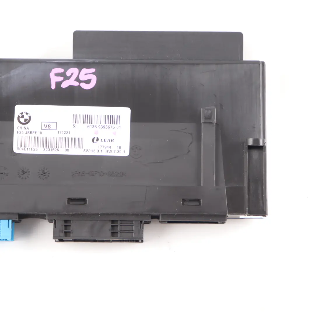 Moduł Sterownik Komfortu ECU JBBFE III 3 V8 Lear do BMW X3 F25 o numerze 9393675 BMW X3 F25 Moduł Sterownik Komfortu ECU JBBFE III 3 V8 Lear - SKU 9393675 - Numer Części 9393675