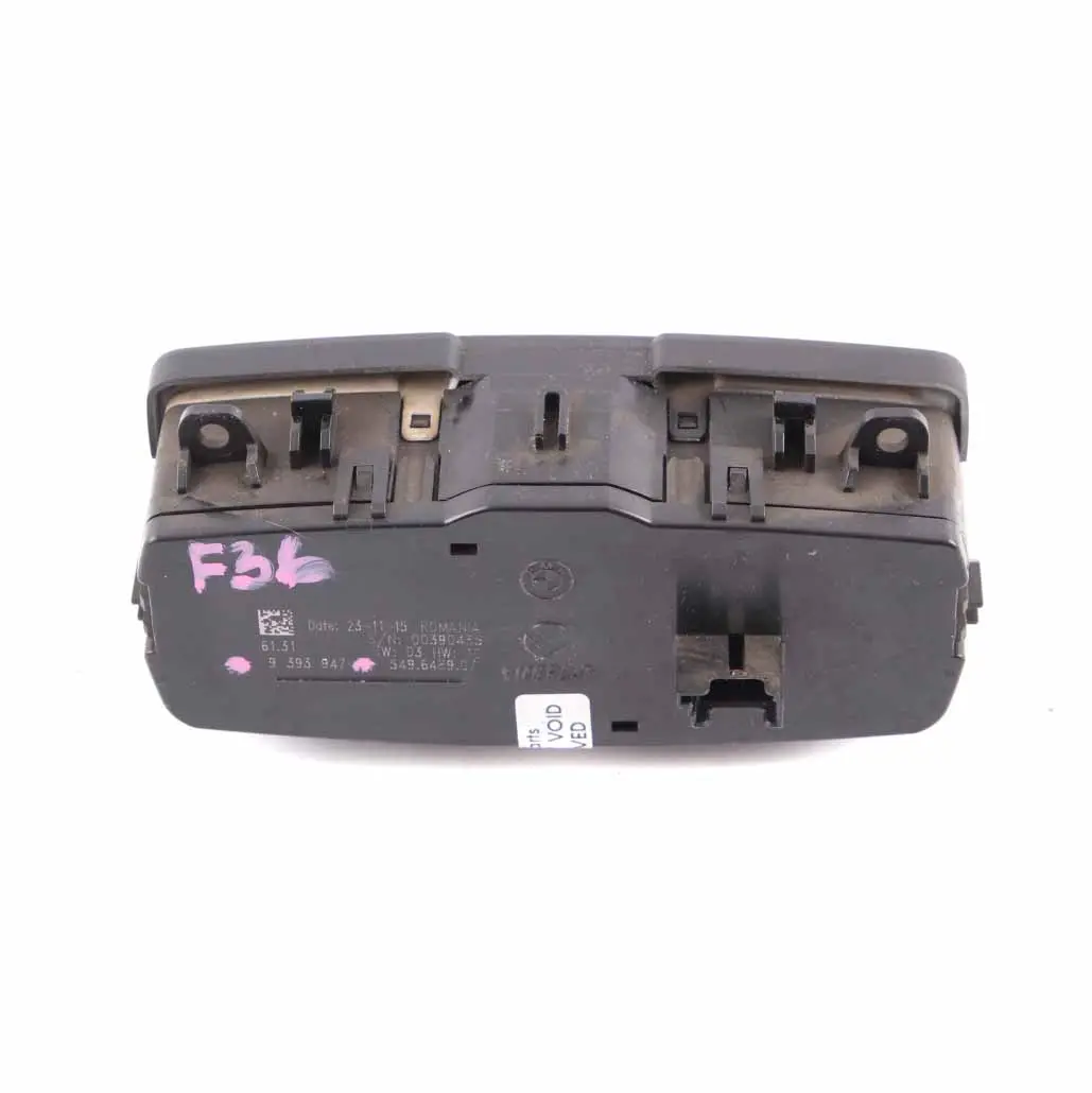 Lichtschalter BMW F20 F30 F36 Bedienelement Scheinwerfer Schwarz - SKU 9393947 - Teilenummer 9393947