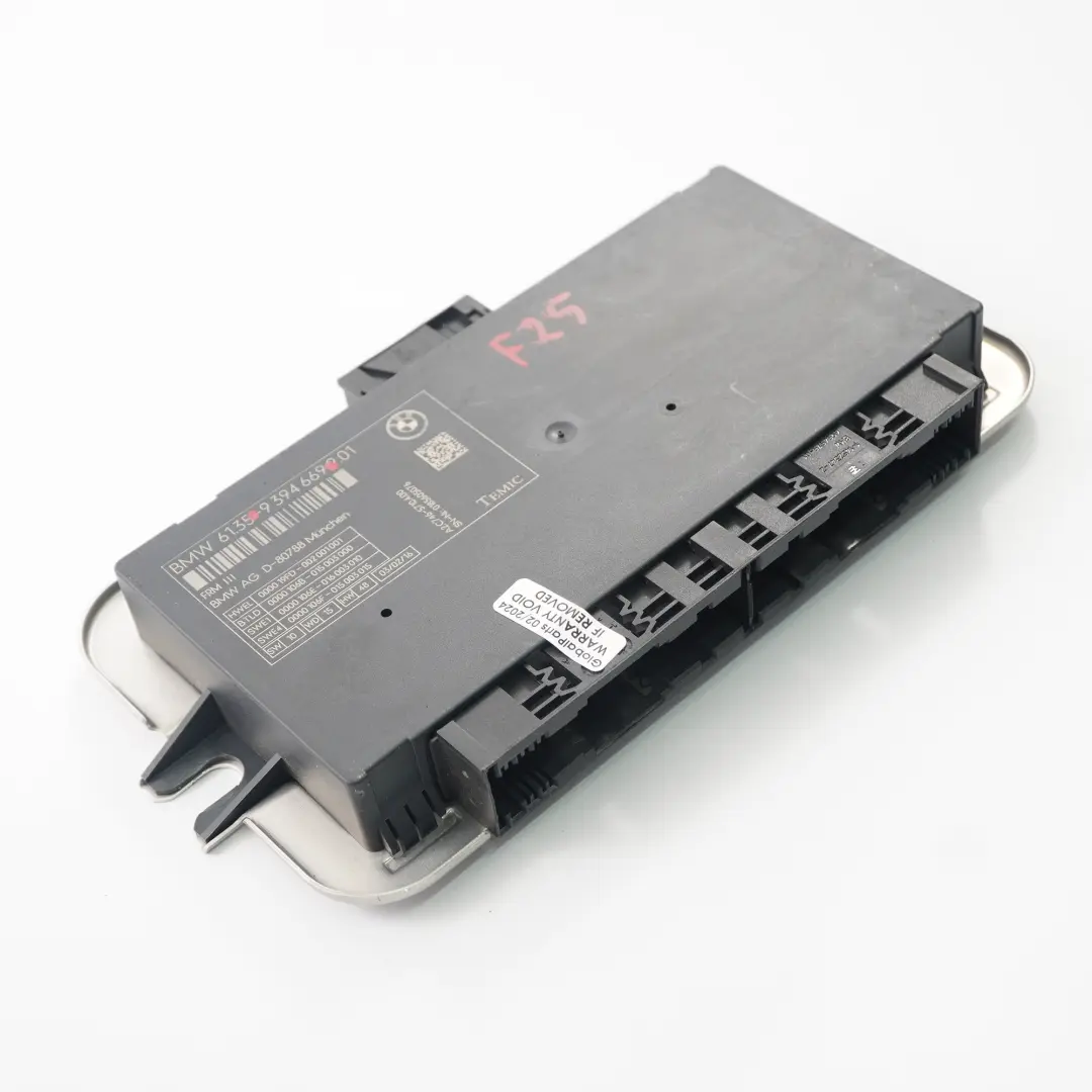 BMW X3 F25 Fußraum leuchte Modul Steuergerät ECU FRM3 - SKU 9394669 - Teilenummer 9394669