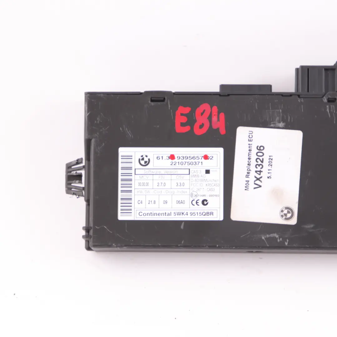 CAS3 Control Unit Key Reading Module to BMW E60 E81 E87 E90 E91 E92 E93 with Part number 9395657 BMW E60 E81 E87 E90 E91 E92 E93 CAS3 Control Unit Key Reading Module - SKU 9395657 - Part number 9395657