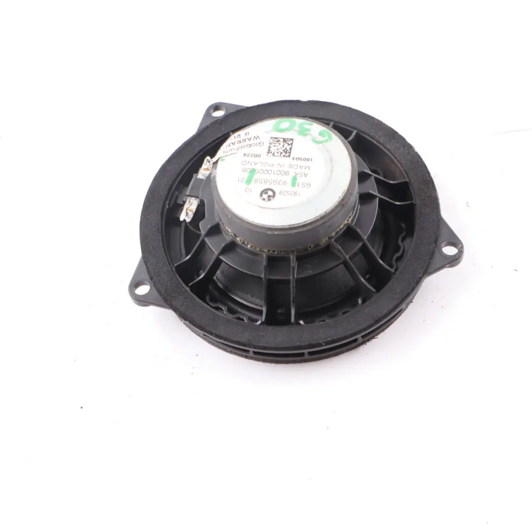 Haut-Parleur Carte Porte Avant Gauche Droite Milieu Gamme pour BMW G30 à propos du numéro de pièce 9395858 BMW G30 Haut-Parleur Carte Porte Avant Gauche Droite Milieu Gamme - SKU 9395858 - Numéro de pièce 9395858