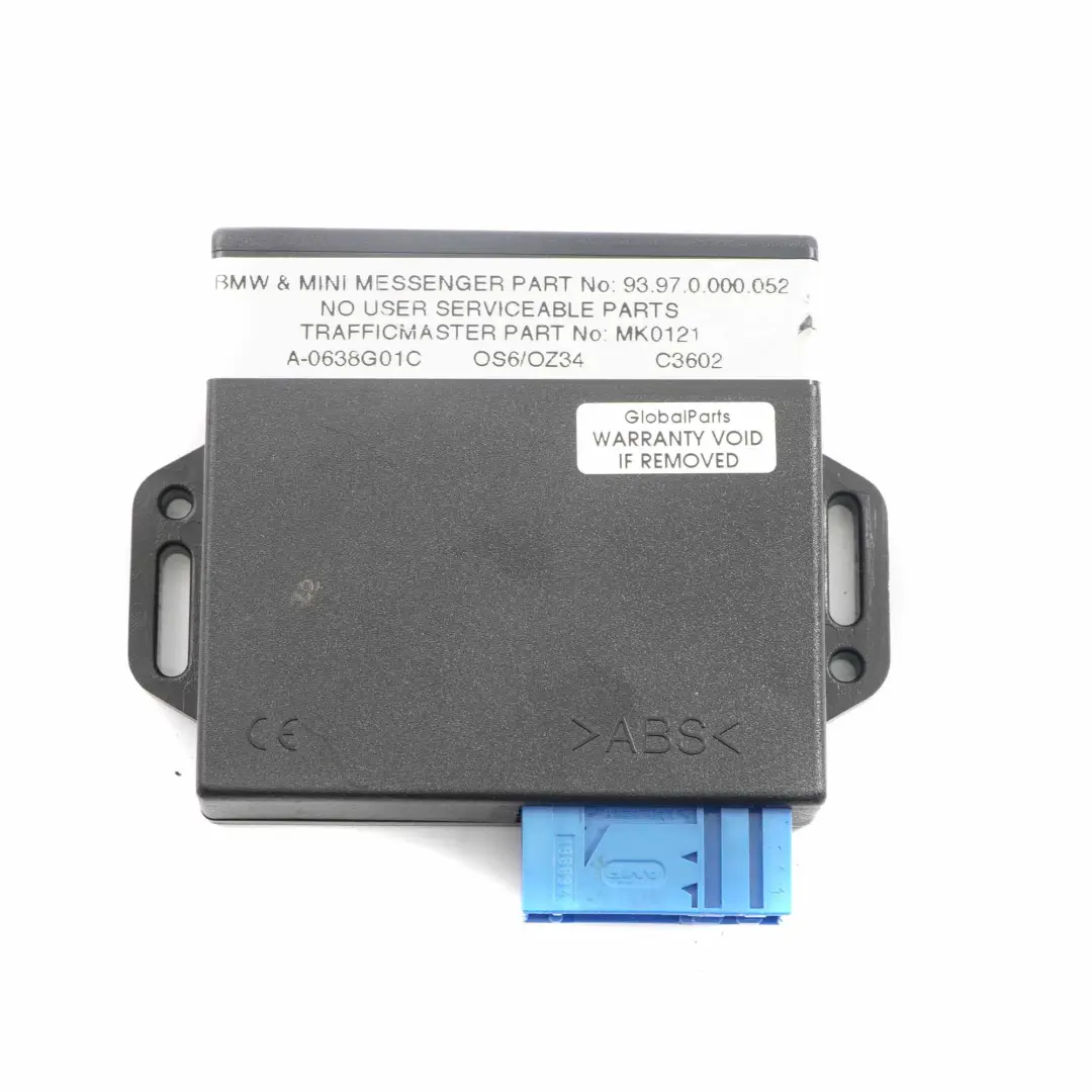 Trafficmaster Control Module Mini R50 R53 GPS Control Unit ECU to with Part number 93970000052 Trafficmaster Control Module Mini R50 R53 GPS Control Unit ECU - SKU 93970000052 - Part number 93970000052