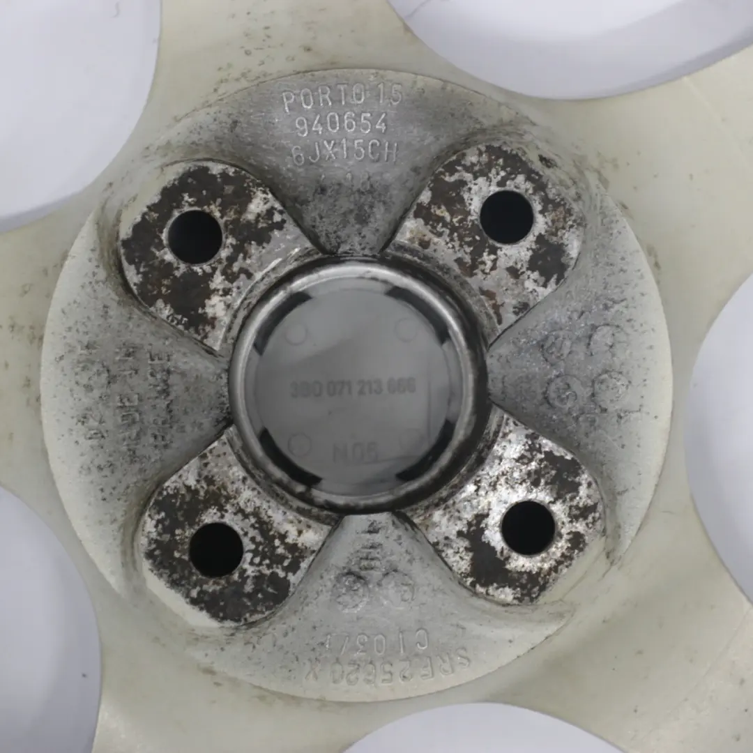 Citroen Silver Alloy Wheel Rim 4x108 15" ET:18 6J to with Part number 940654 Citroen Silver Alloy Wheel Rim 4x108 15" ET:18 6J - SKU 940654-2 - Part number 940654