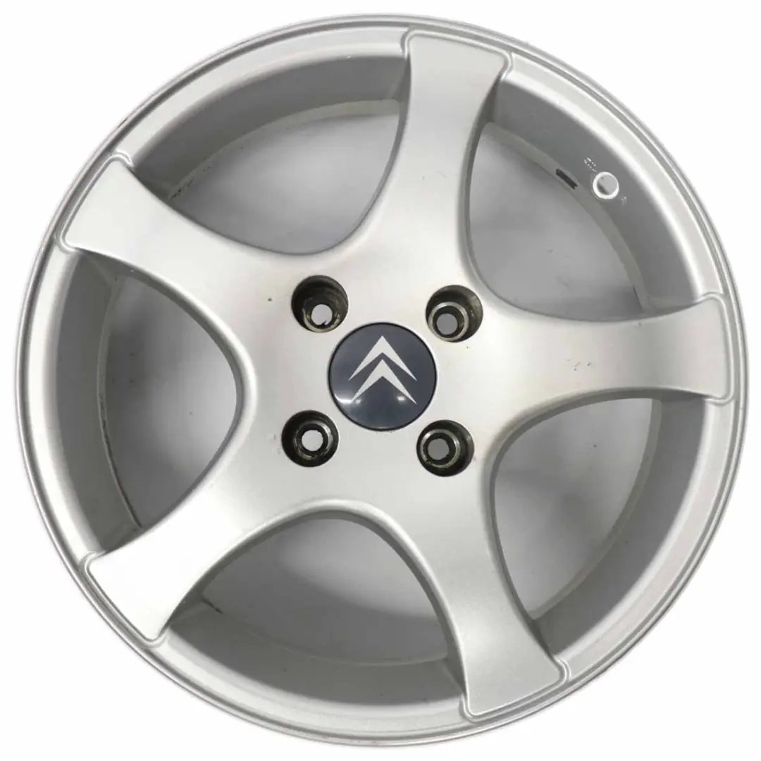 Citroen Silver Alloy Wheel Rim 4x108 15" ET:18 6J to with Part number 940654 Citroen Silver Alloy Wheel Rim 4x108 15" ET:18 6J - SKU 940654-3 - Part number 940654