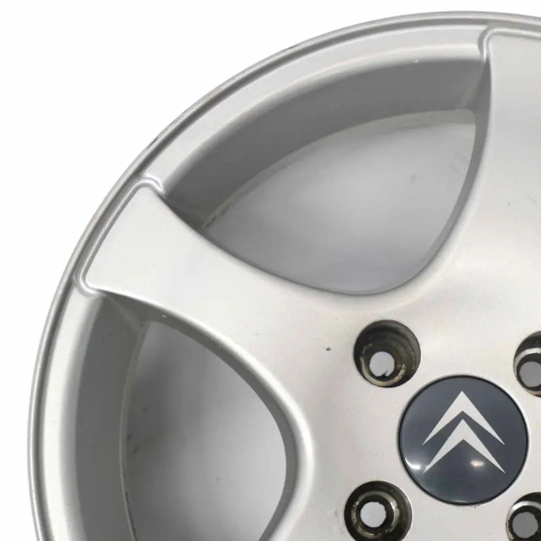 Citroen Silver Alloy Wheel Rim 4x108 15" ET:18 6J to with Part number 940654 Citroen Silver Alloy Wheel Rim 4x108 15" ET:18 6J - SKU 940654-3 - Part number 940654