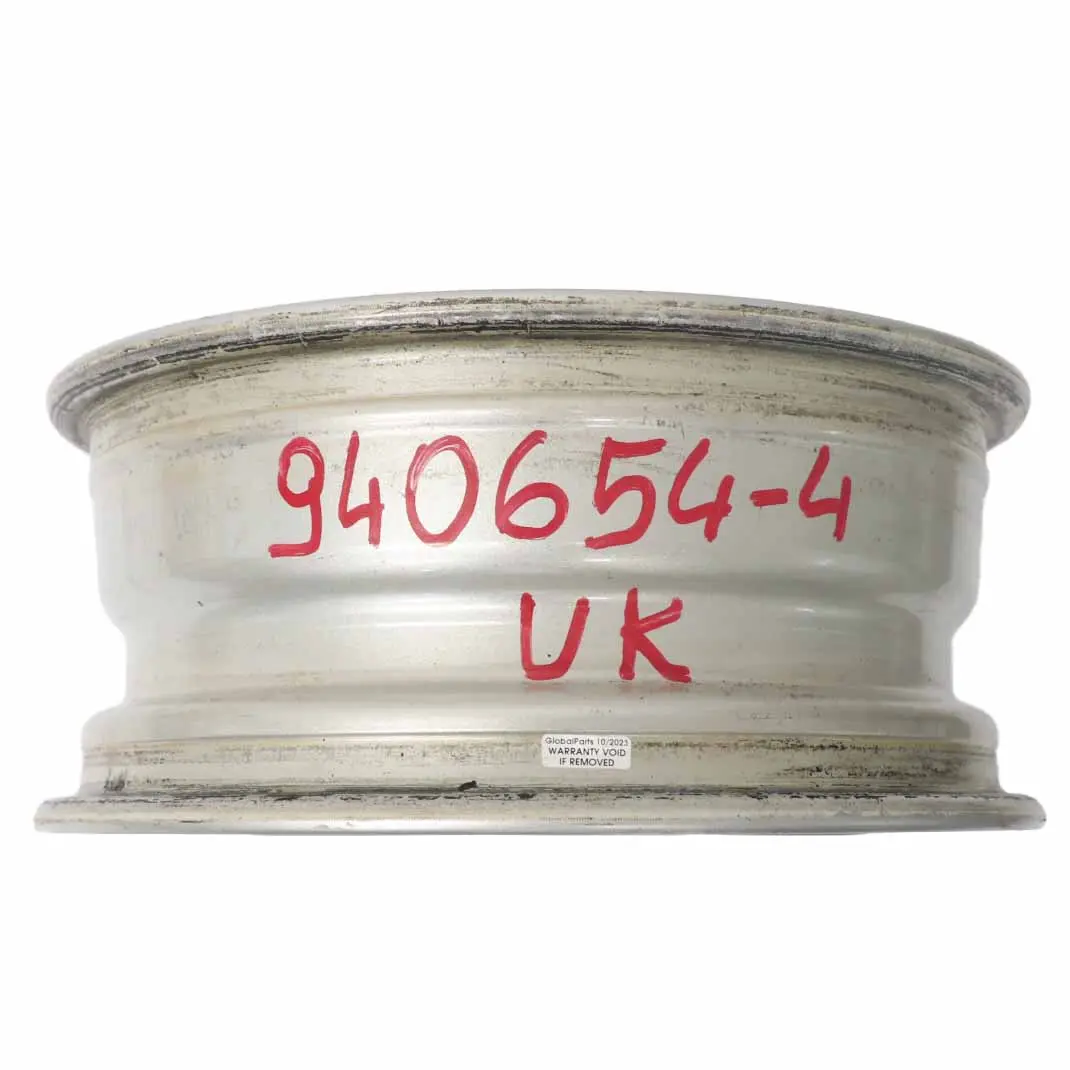 Citroen Silver Alloy Wheel Rim 4x108 15" ET:18 6J to with Part number 940654 Citroen Silver Alloy Wheel Rim 4x108 15" ET:18 6J - SKU 940654-4 - Part number 940654