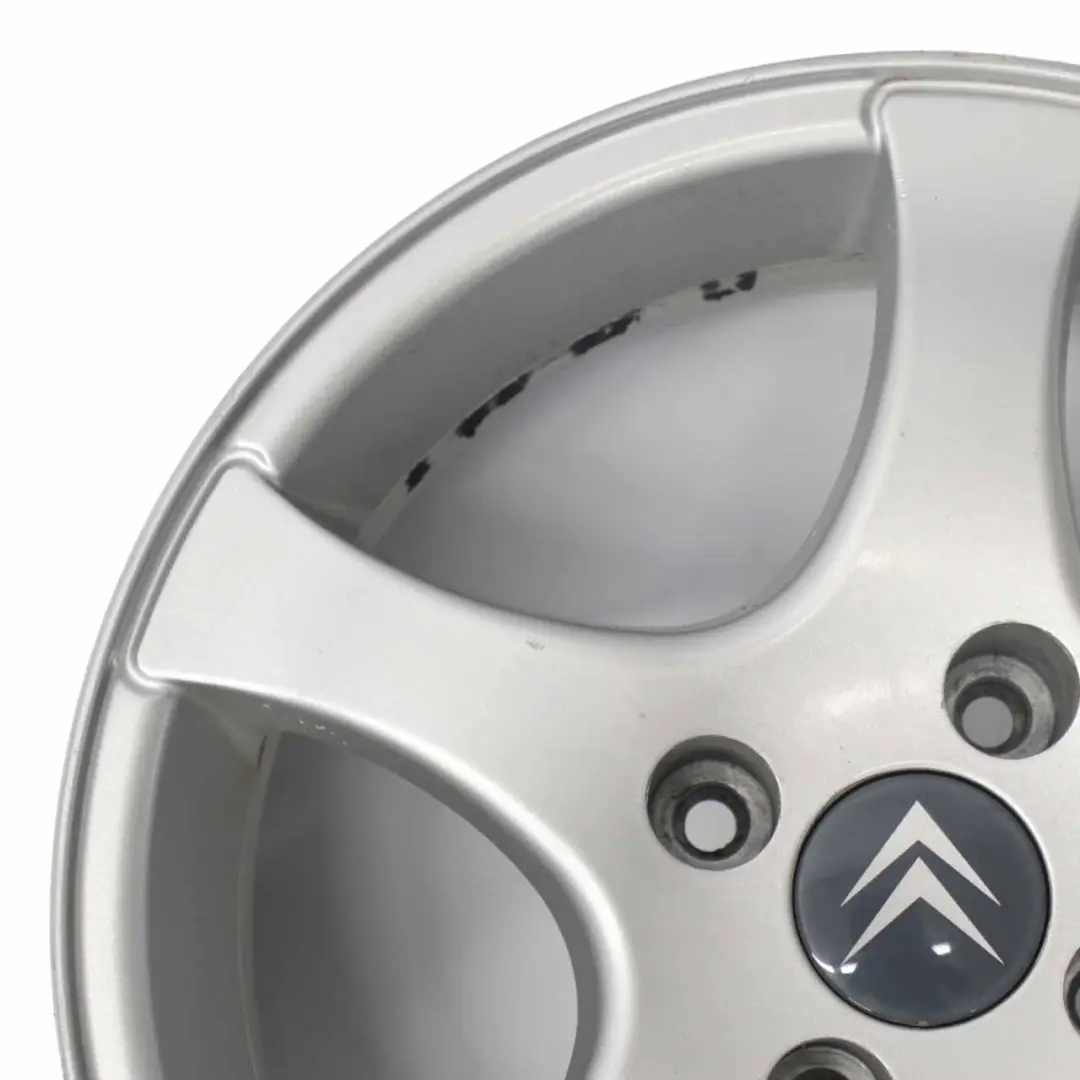 Citroen Silver Alloy Wheel Rim 4x108 15" ET:18 6J to with Part number 940654 Citroen Silver Alloy Wheel Rim 4x108 15" ET:18 6J - SKU 940654-4 - Part number 940654