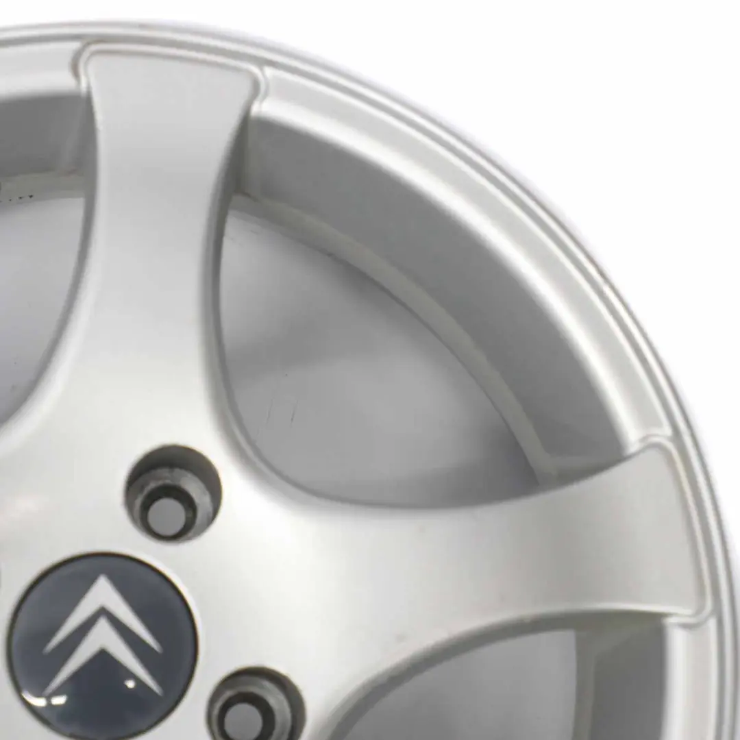 Citroen Silver Alloy Wheel Rim 4x108 15" ET:18 6J to with Part number 940654 Citroen Silver Alloy Wheel Rim 4x108 15" ET:18 6J - SKU 940654-4 - Part number 940654