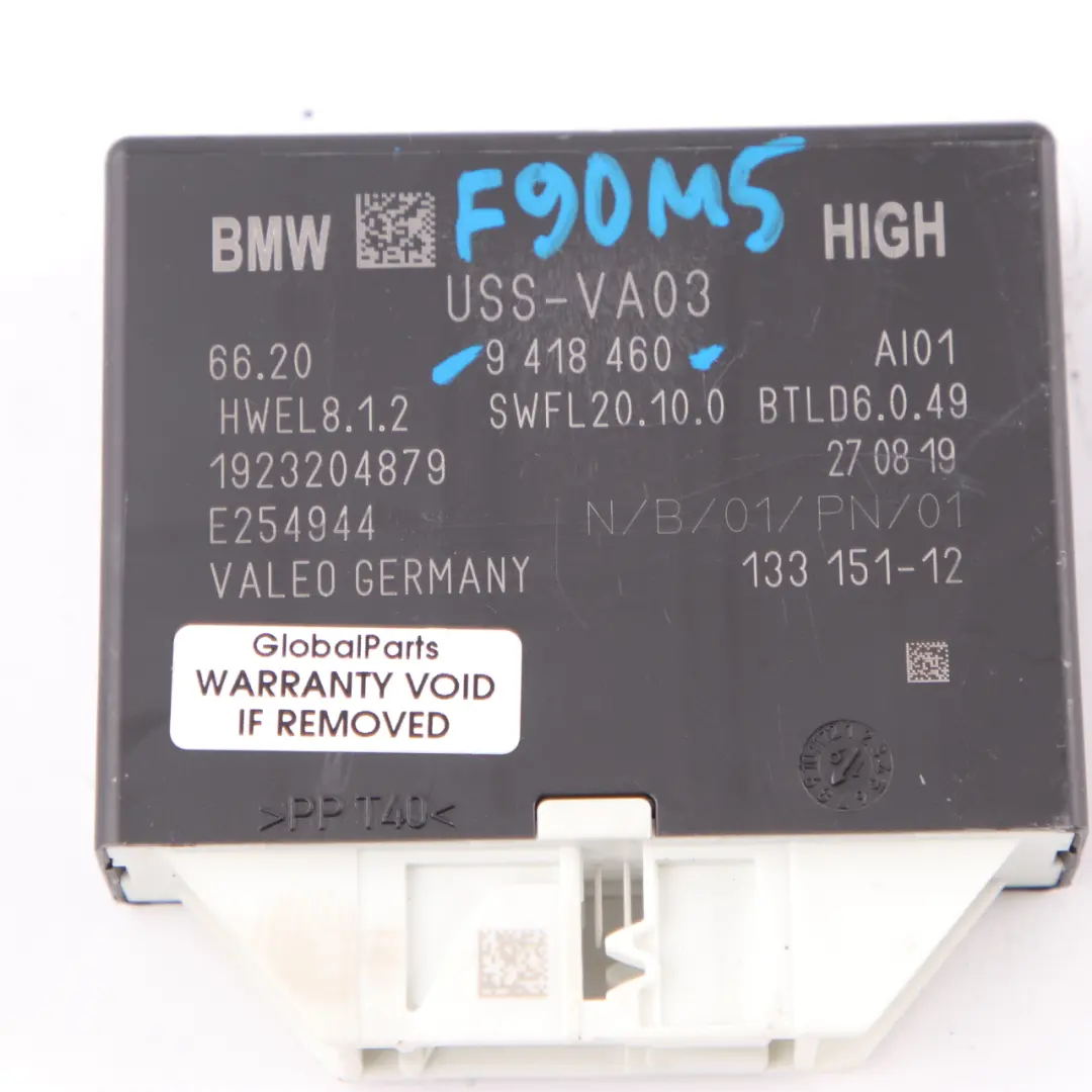 BMW G30 G31 PDC Module Parking Assistant Control Unit USS VA03 HIGH - SKU 9418460 - Part number 9418460