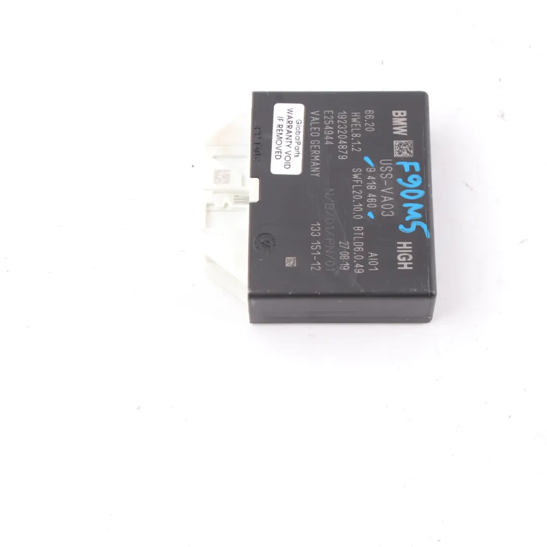 BMW G30 G31 Módulo PDC Control Asistente Aparcamiento USS VA03 HIGH - SKU 9418460 - Número de pieza 9418460
