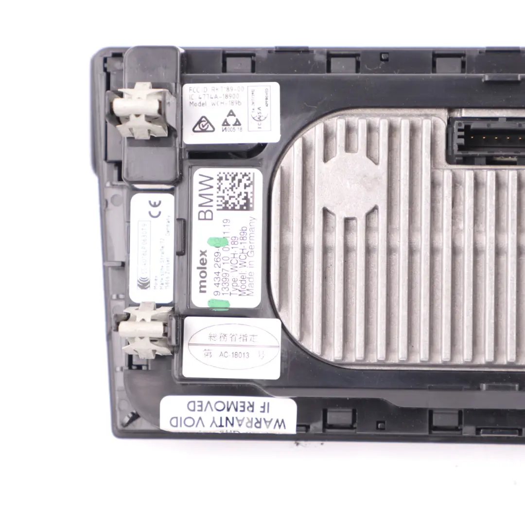 Wireless Charger Centre Console Phone Charging Module Unit to BMW F40 with Part number 9434269 BMW F40 Wireless Charger Centre Console Phone Charging Module Unit - SKU 9434269 - Part number 9434269