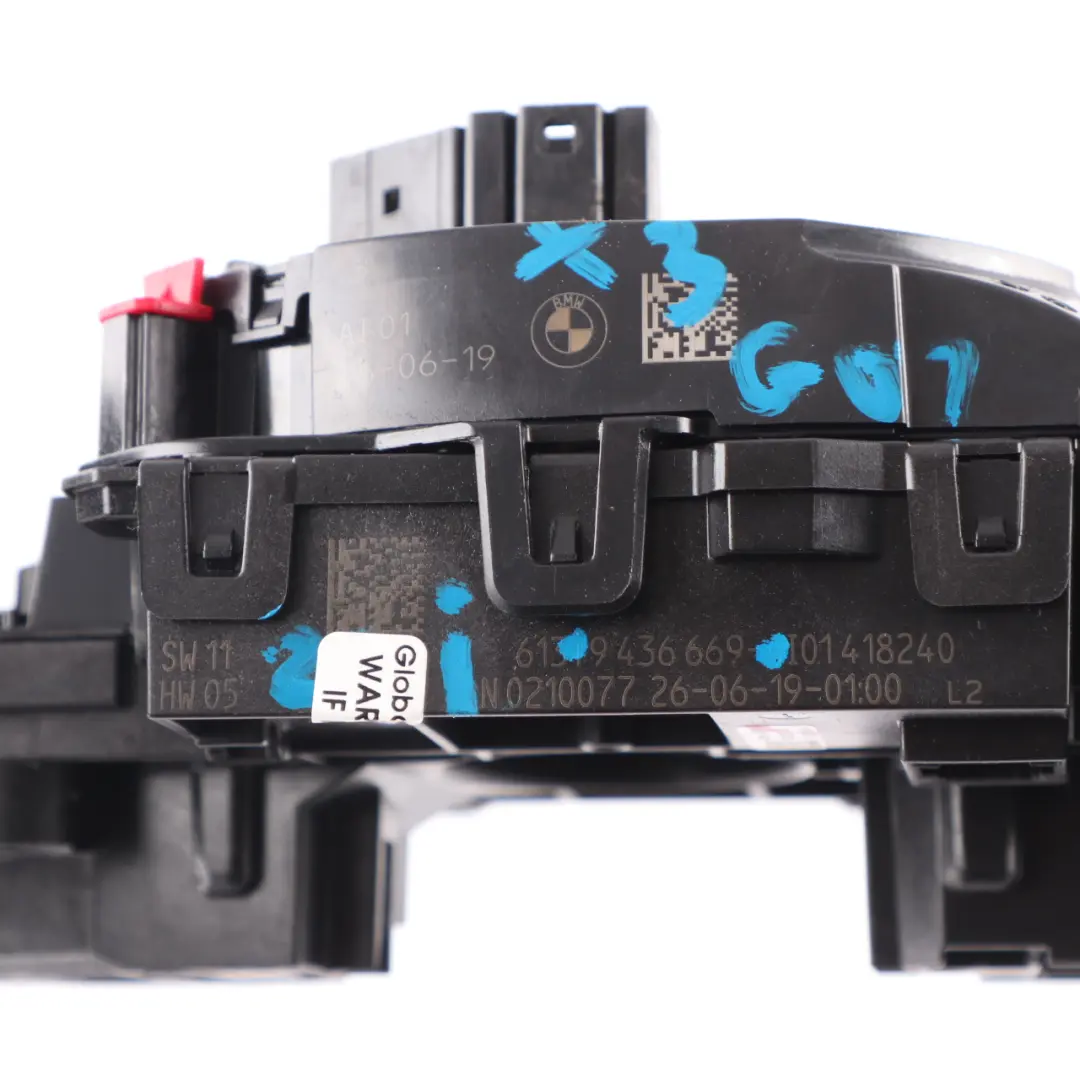 Steering Column Cluster BMW G21 G31 X3 G01 Wiper Switch Stalk Squib to with Part number 9436669 Steering Column Cluster BMW G21 G31 X3 G01 Wiper Switch Stalk Squib - SKU 9436669 - Part number 9436669