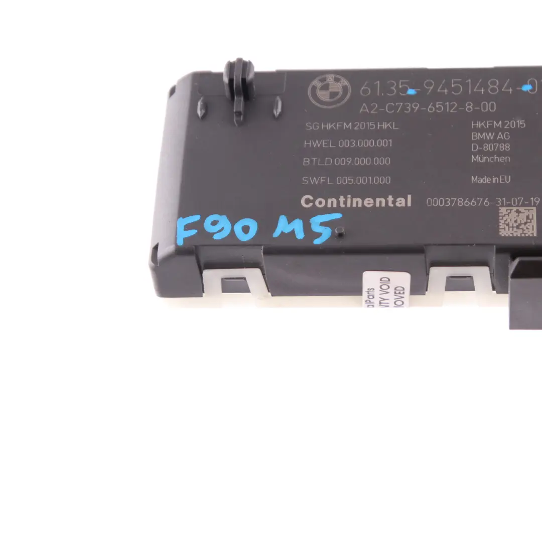  Trunk Lid Module BMW F40 F90 M5 G20 G30 Power Tailgate Control Unit - SKU 9451484 - Part number 9451484