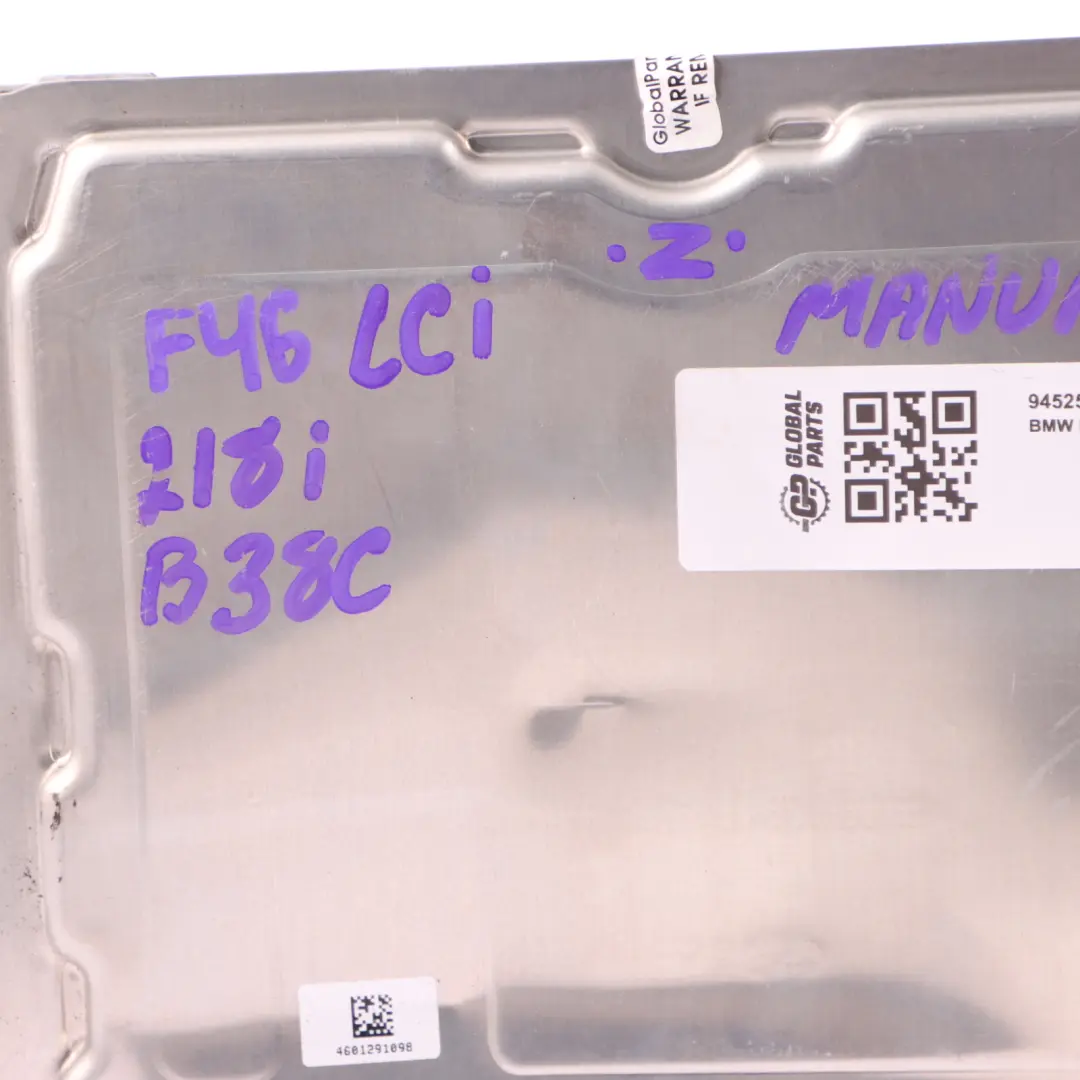 B38C 140HP Engine Unit ECU DME Manual to BMW F45 LCI F46 218i X1 F48 18i with Part number 9452590 BMW F45 LCI F46 218i X1 F48 18i B38C 140HP Engine Unit ECU DME Manual - SKU 9452590 - Part number 9452590