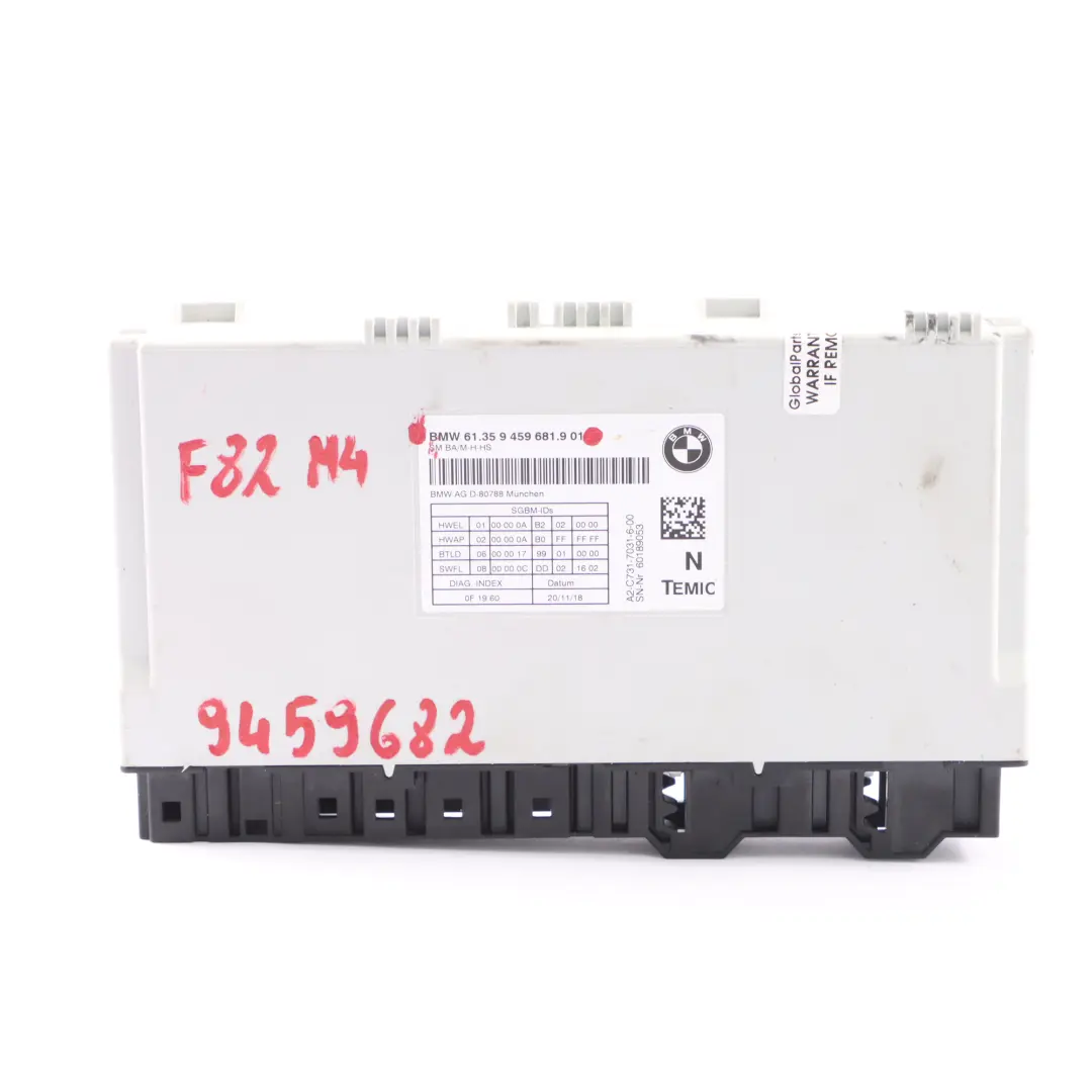 Seat Module BMW F20 F30 F32 F33 X1 F48 X5 F15 Front Control Unit ECU - SKU 9459681 - Part number 9459681