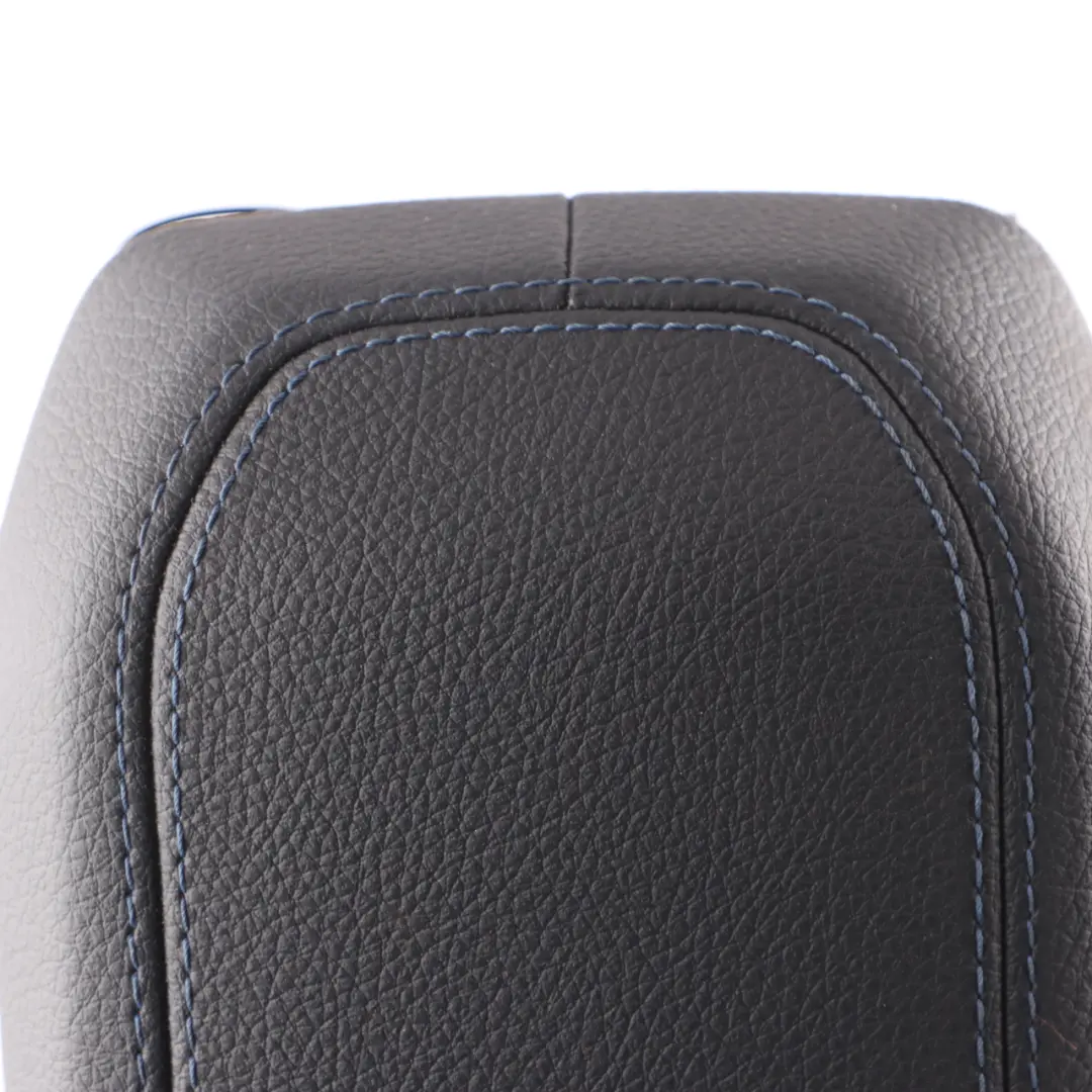 BMW F40 Centre Console Armrest Miko Leather Dakota Black Blue Stitching - SKU 9460090 - Part number 9460090