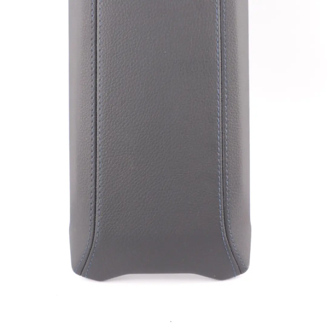BMW F40 Centre Console Armrest Miko Leather Dakota Black Blue Stitching - SKU 9460090 - Part number 9460090