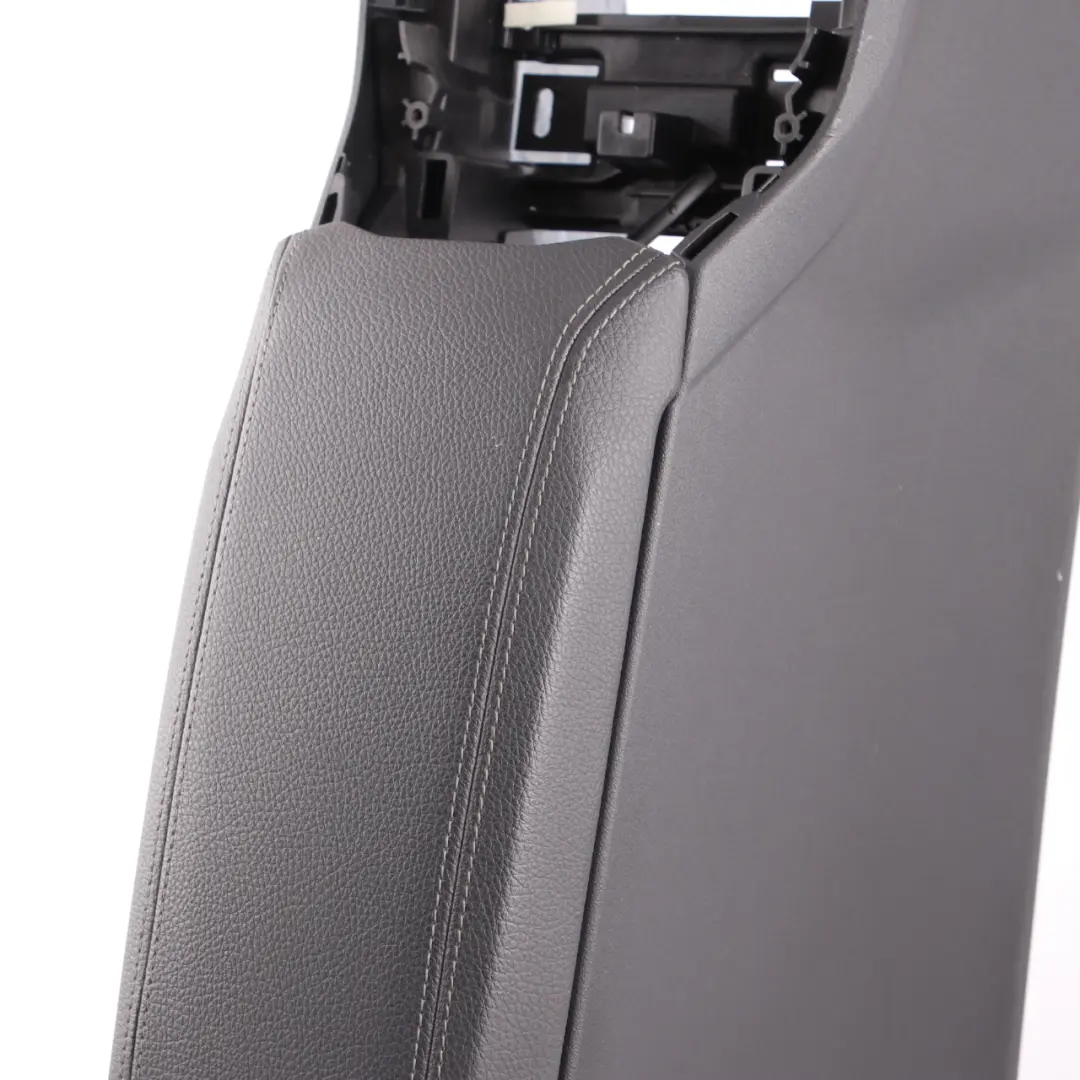 Centre Console Armrest Schwarz Black Perforated Leather Cover to BMW F40 with Part number 9460091 BMW F40 Centre Console Armrest Schwarz Black Perforated Leather Cover - SKU 9460091 - Part number 9460091