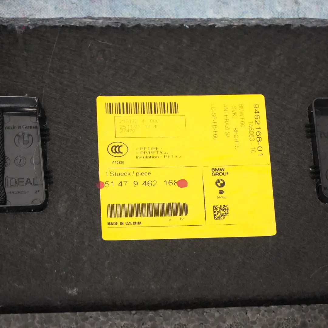 Mini Countryman F60 Cache Coffre Panneau Latéral Arrière Bagages Droite - SKU 9462168 - Numéro de pièce 9462168