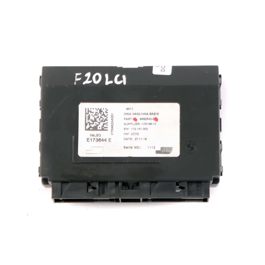 Module Climatisation BMW F20 F21 F30 F31 Mini F56 Unité Commande pour à propos du numéro de pièce 9462542 Module Climatisation BMW F20 F21 F30 F31 Mini F56 Unité Commande - SKU 9462542 - Numéro de pièce 9462542