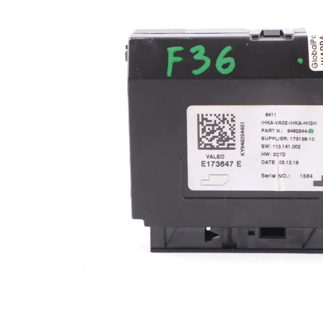 Control Unit Air Conditioning Module to BMW F20 F30 F31 Mini F55 F56 F60 with Part number 9462544 BMW F20 F30 F31 Mini F55 F56 F60 Control Unit Air Conditioning Module - SKU 9462544 - Part number 9462544